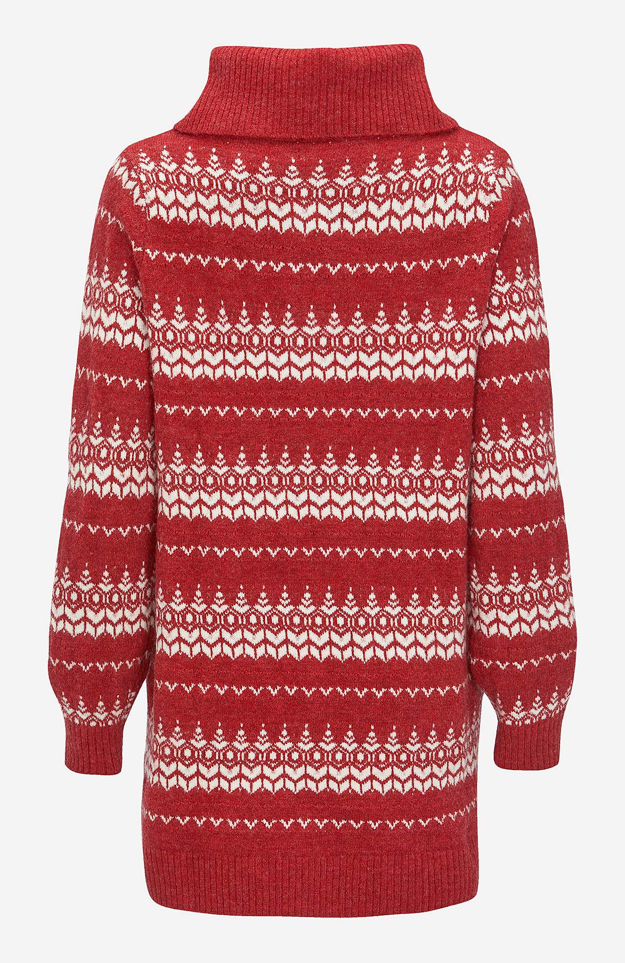Jacquard-knit tunic
