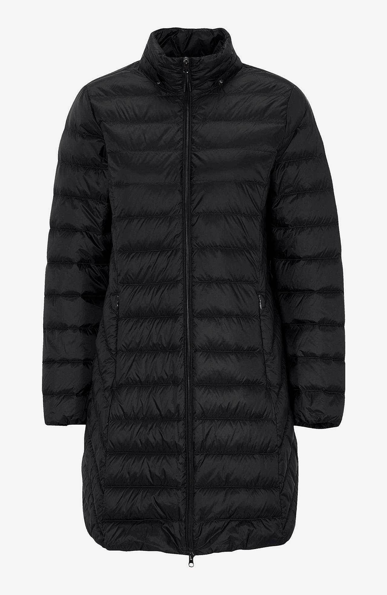 Down jacket with hood