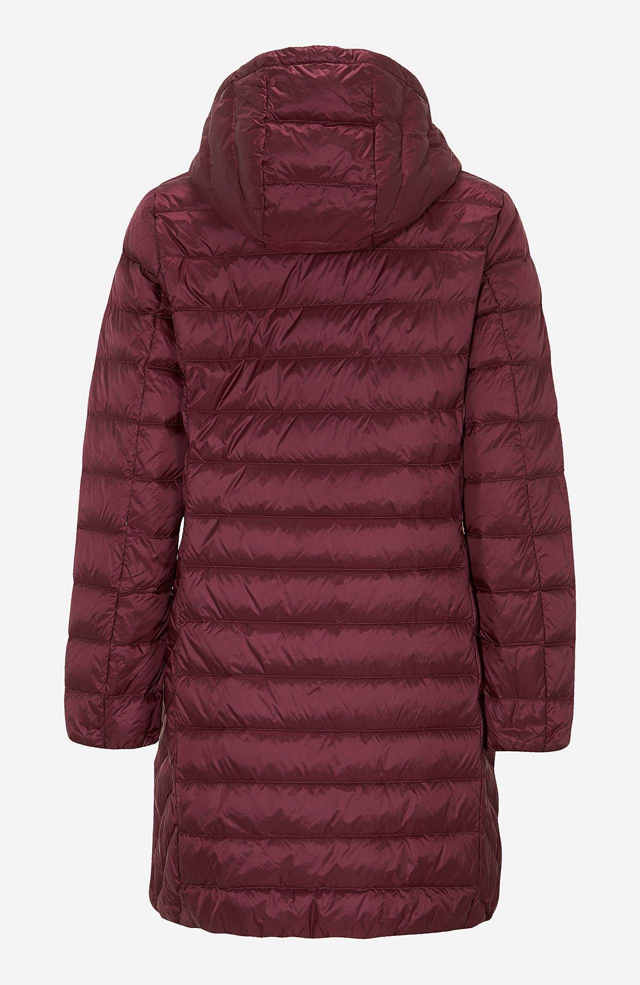 Down jacket with hood