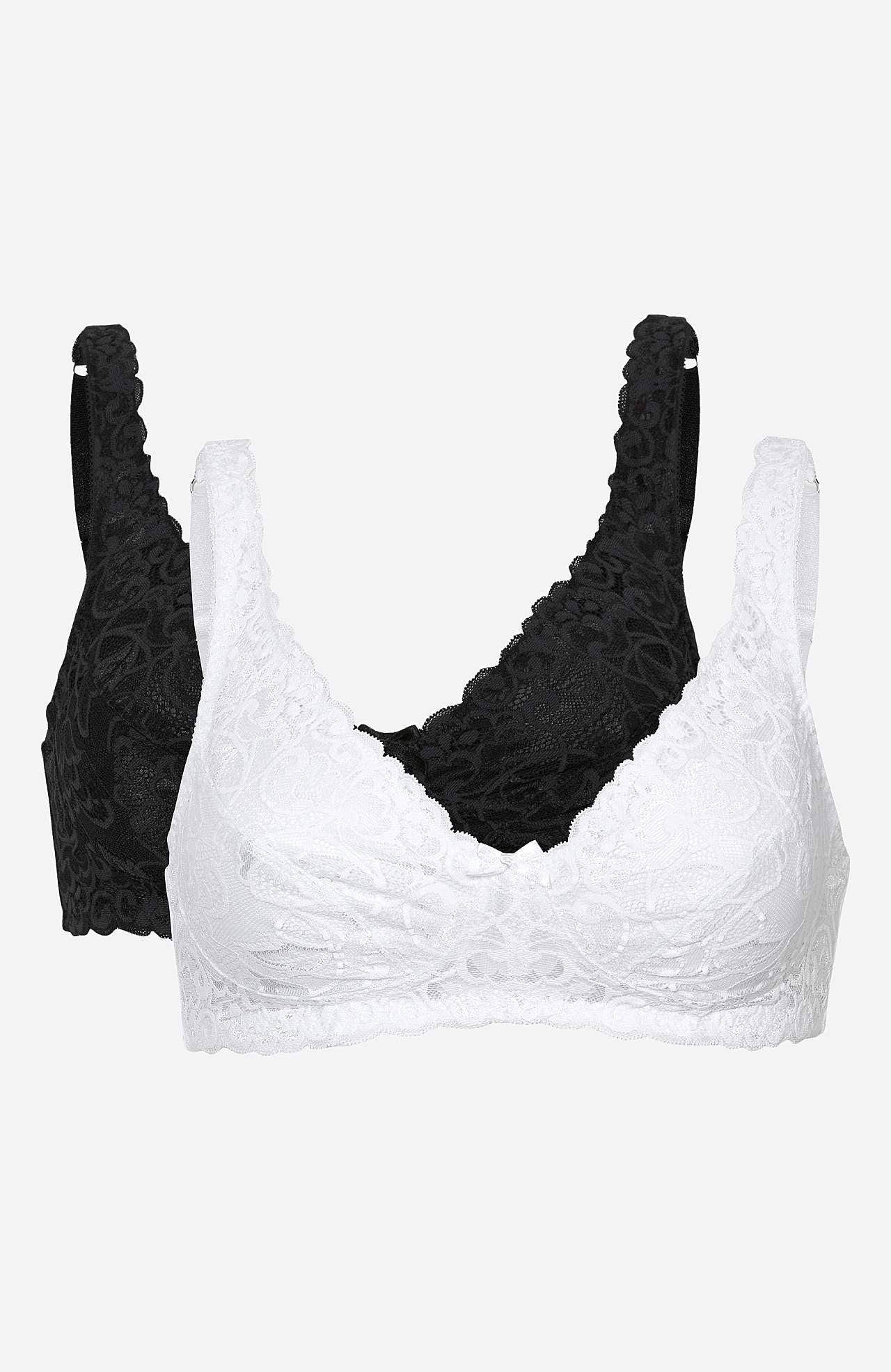 Lace bra without wire 2-pack