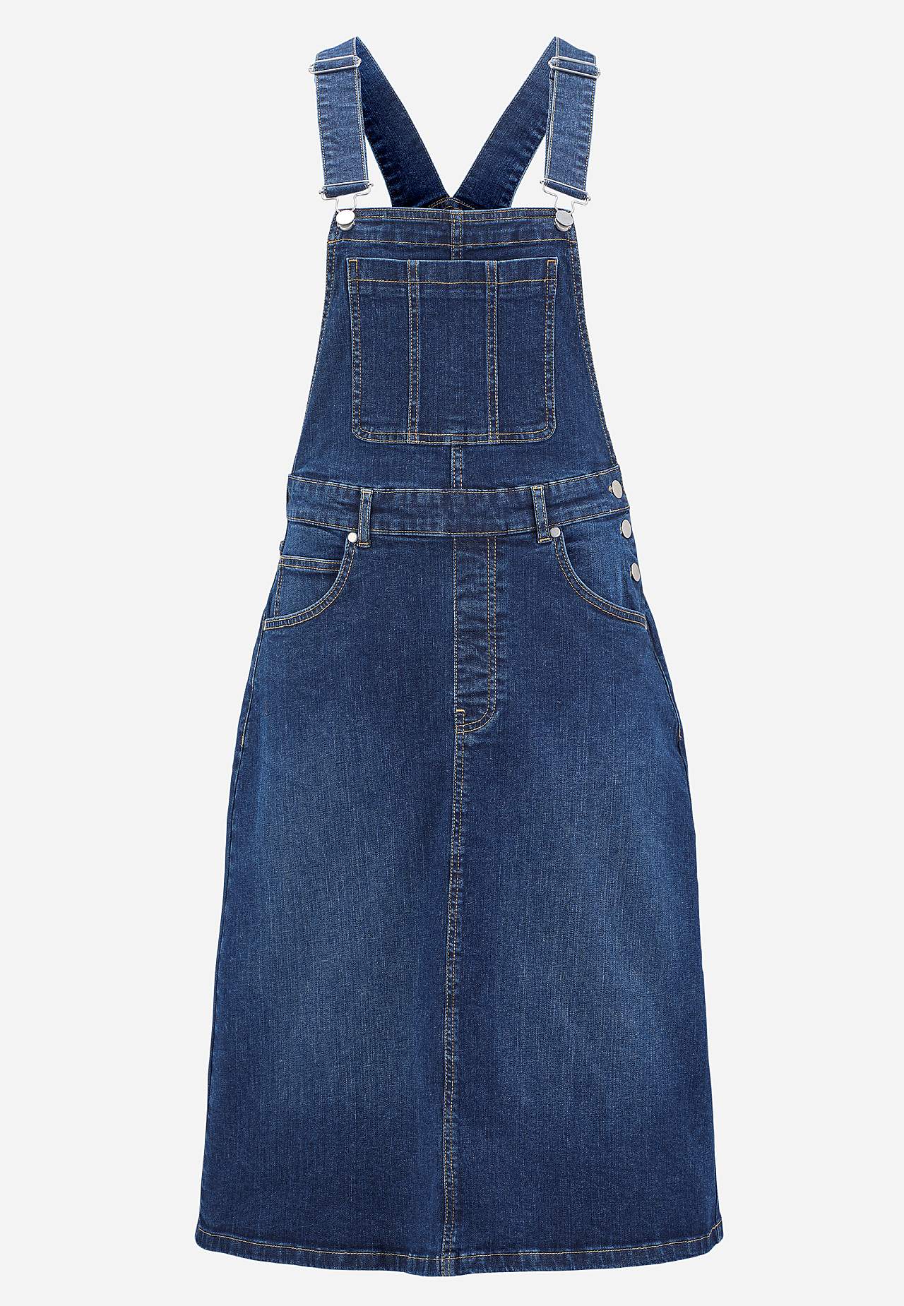 Dungaree dress in denim
