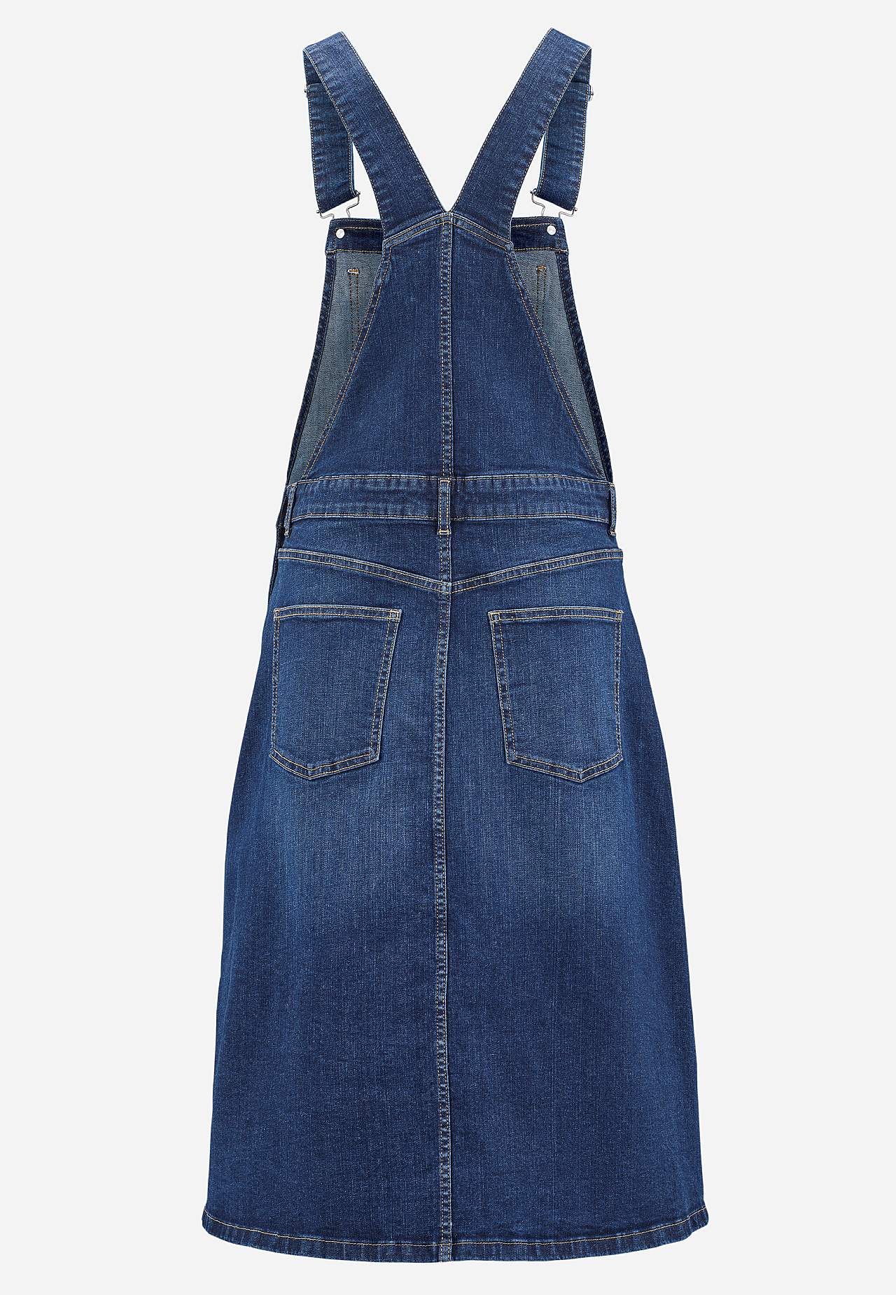 Dungaree dress in denim