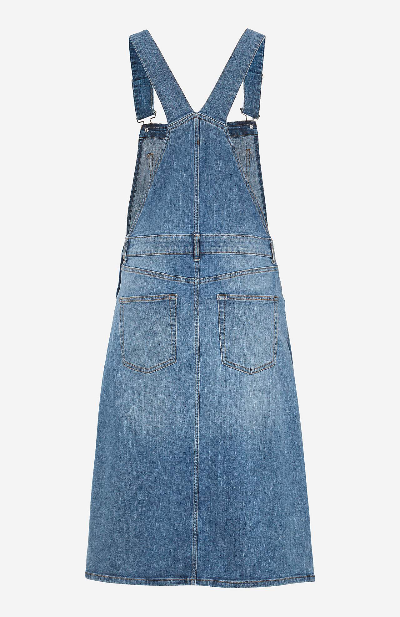 Dungaree dress in denim