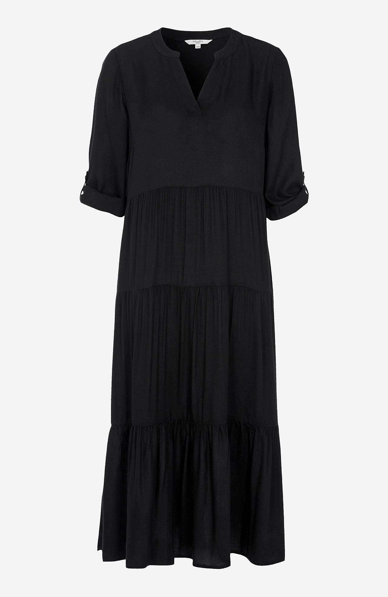 Ruffle dress with 3/4 sleeves Mika