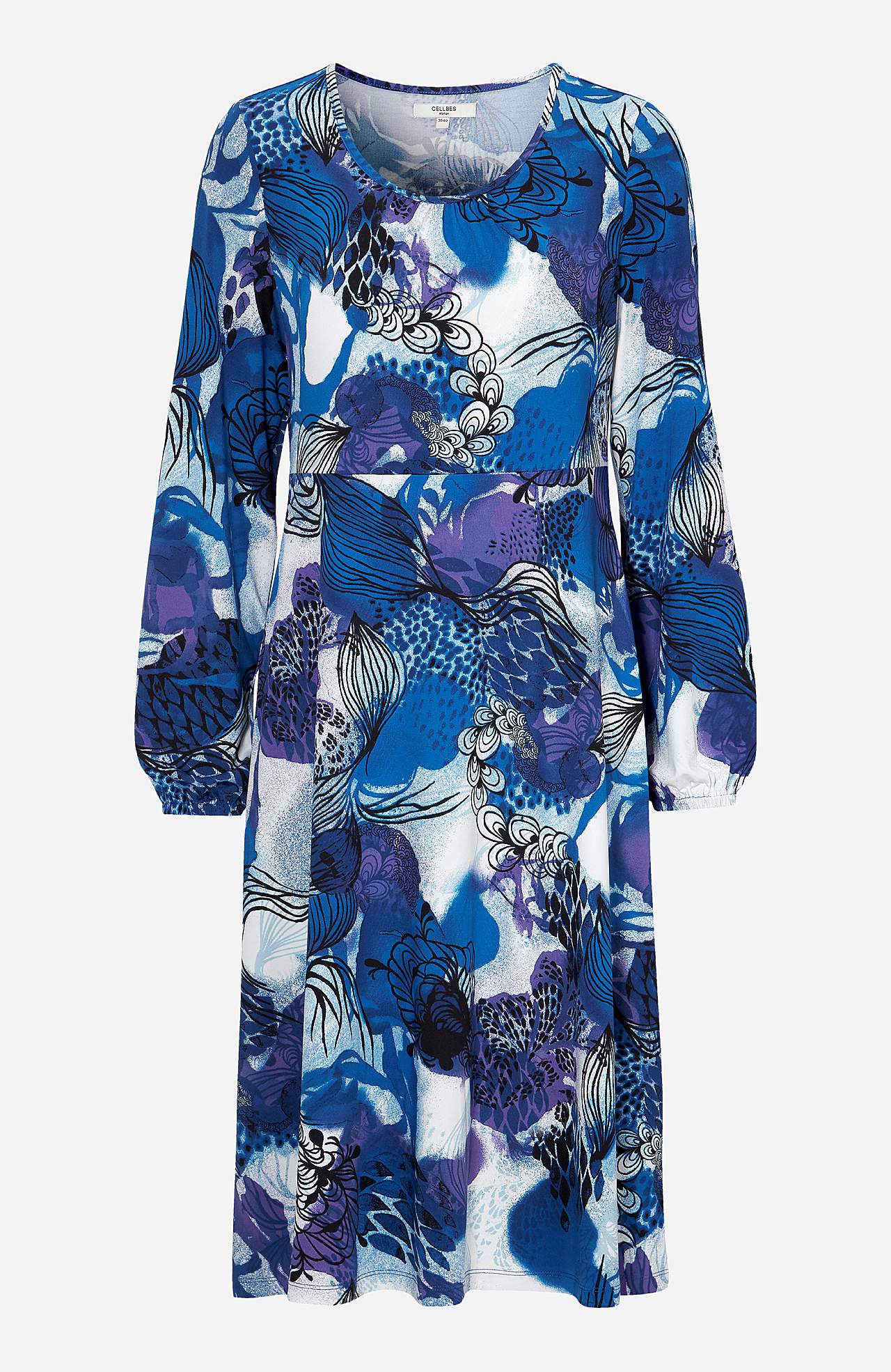 Patterned jersey dress