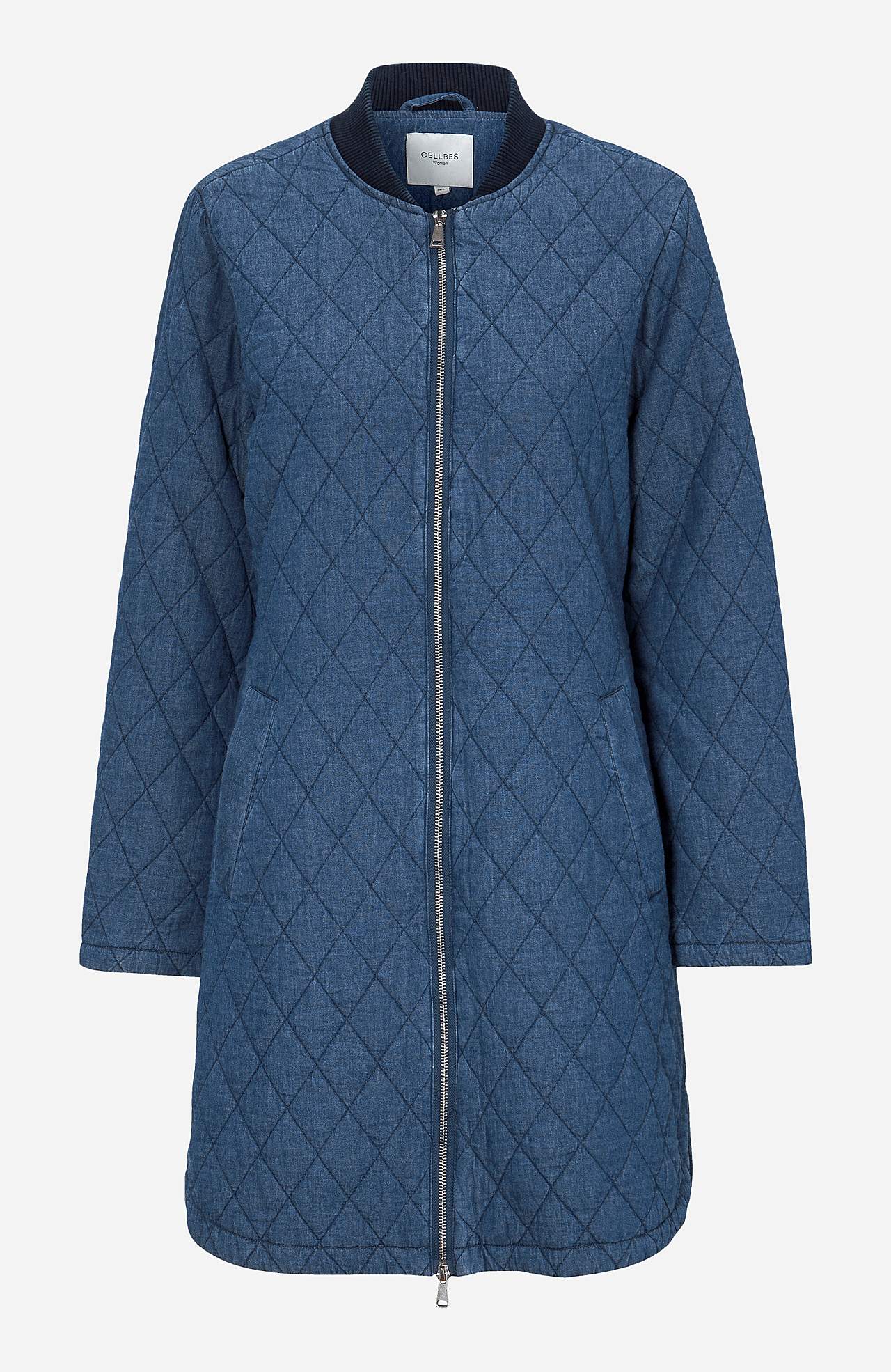 Quilted denim jacket