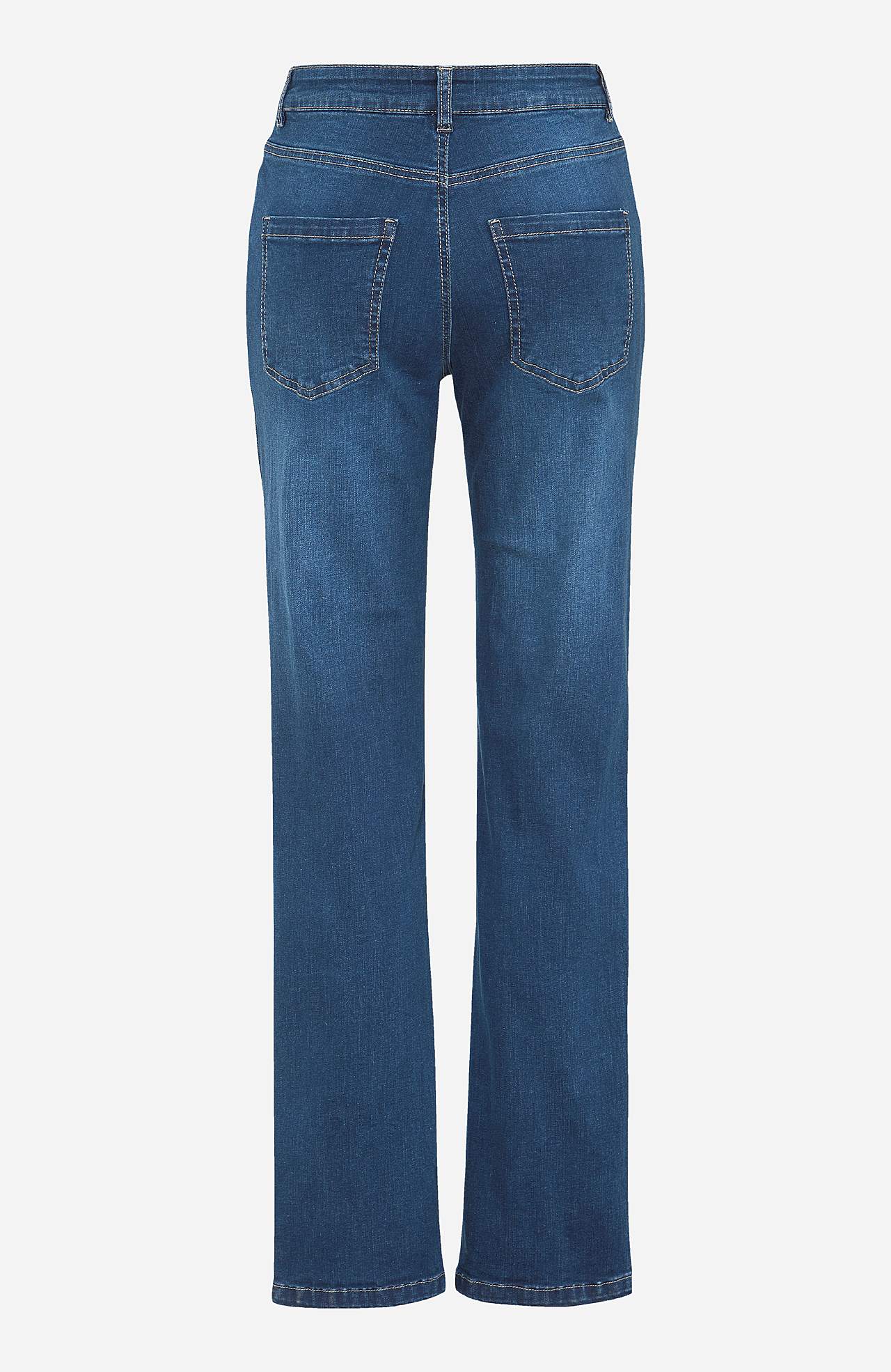 Stretch jeans with straight leg - three lengths