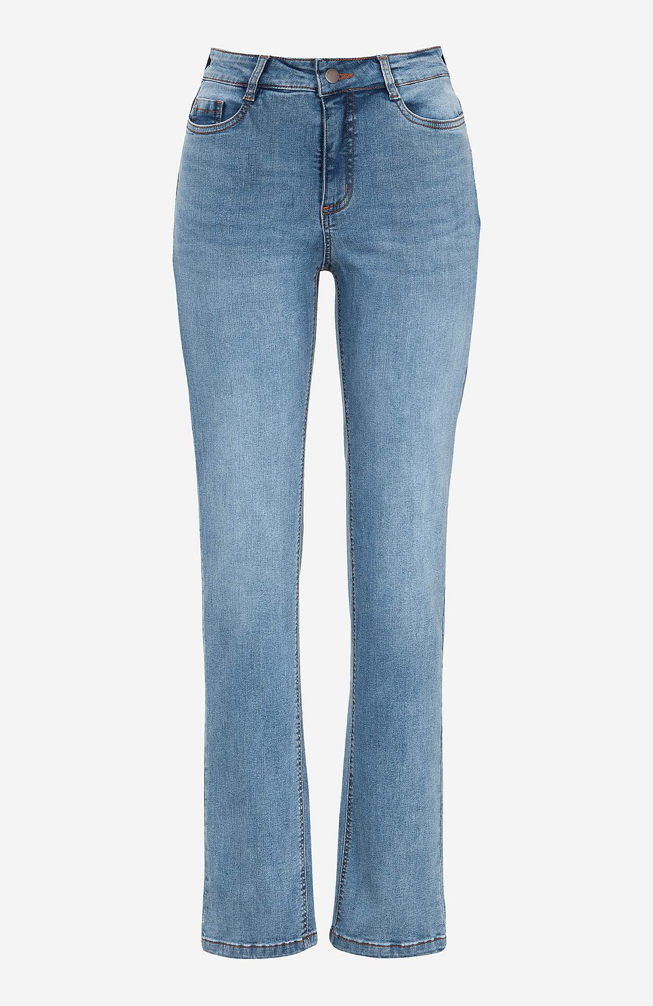 Stretch jeans with straight leg - three lengths