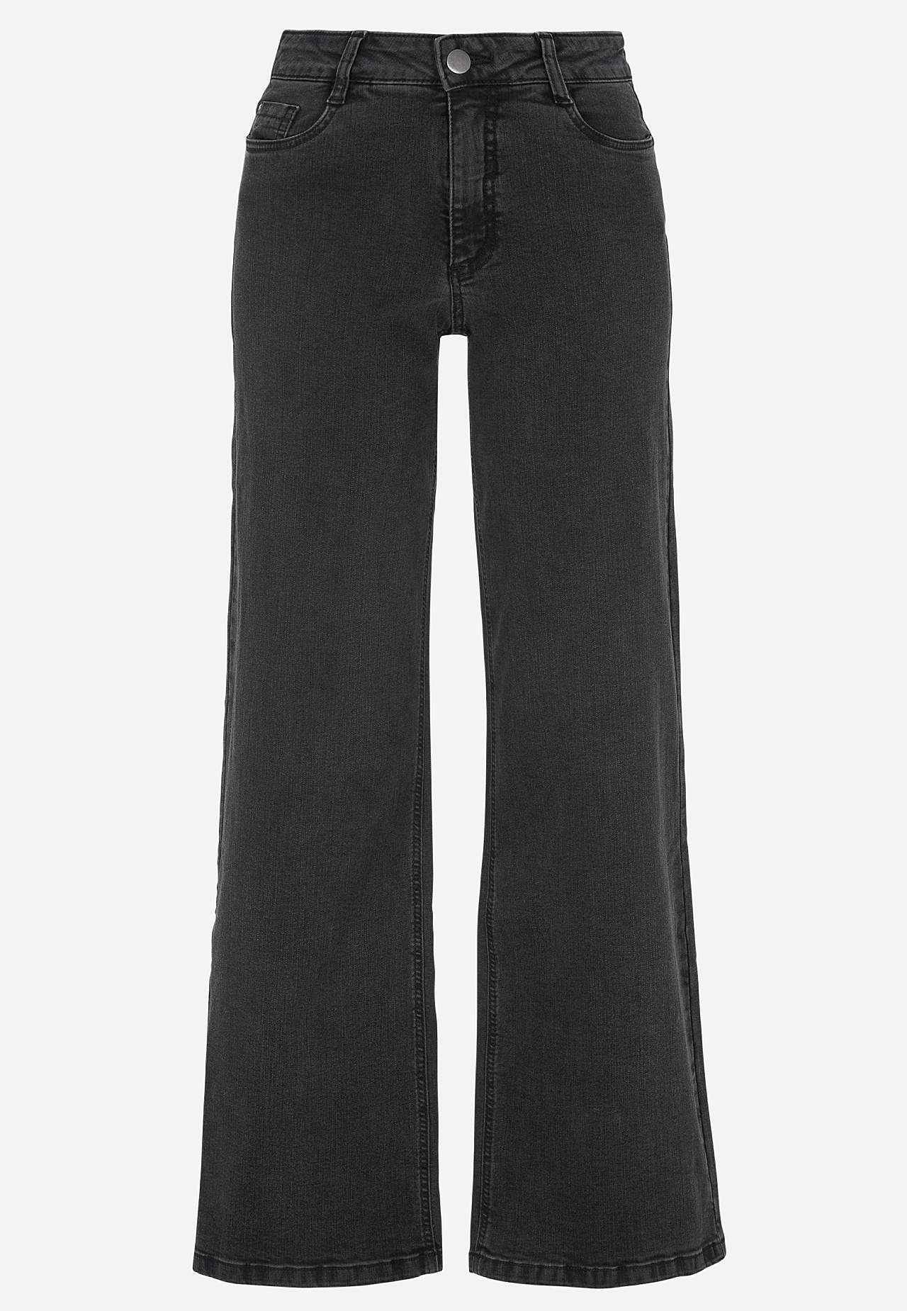 Wide jeans with high waist