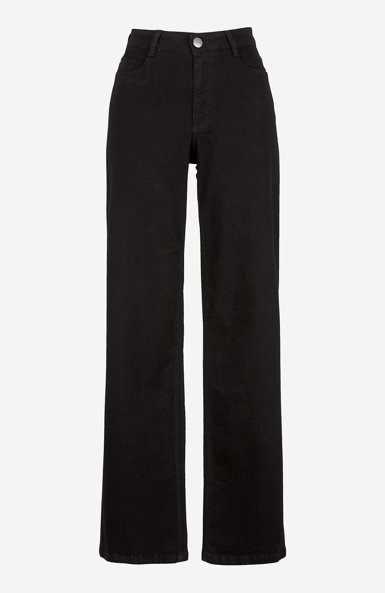 Wide jeans with high waist