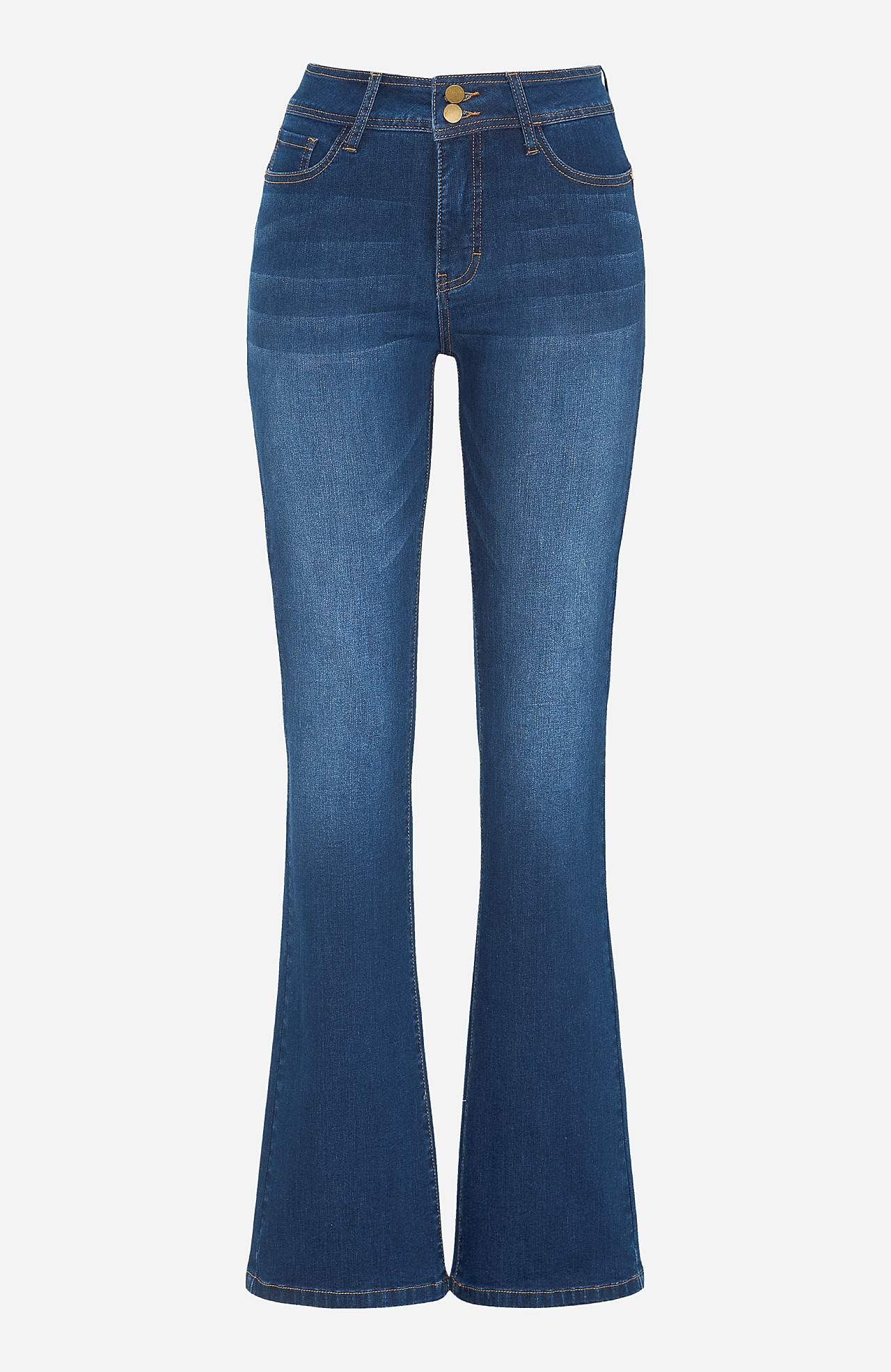 Shaping jeans with bootcut and superstretch