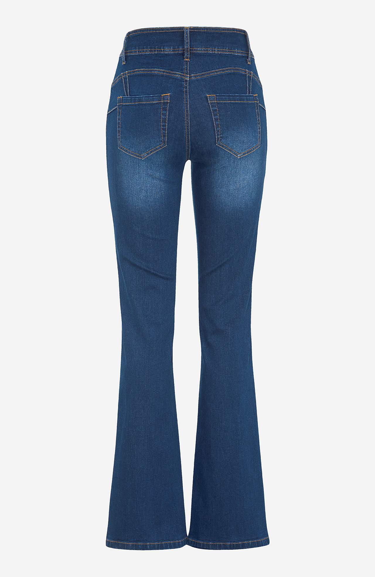 Shaping jeans with bootcut and superstretch
