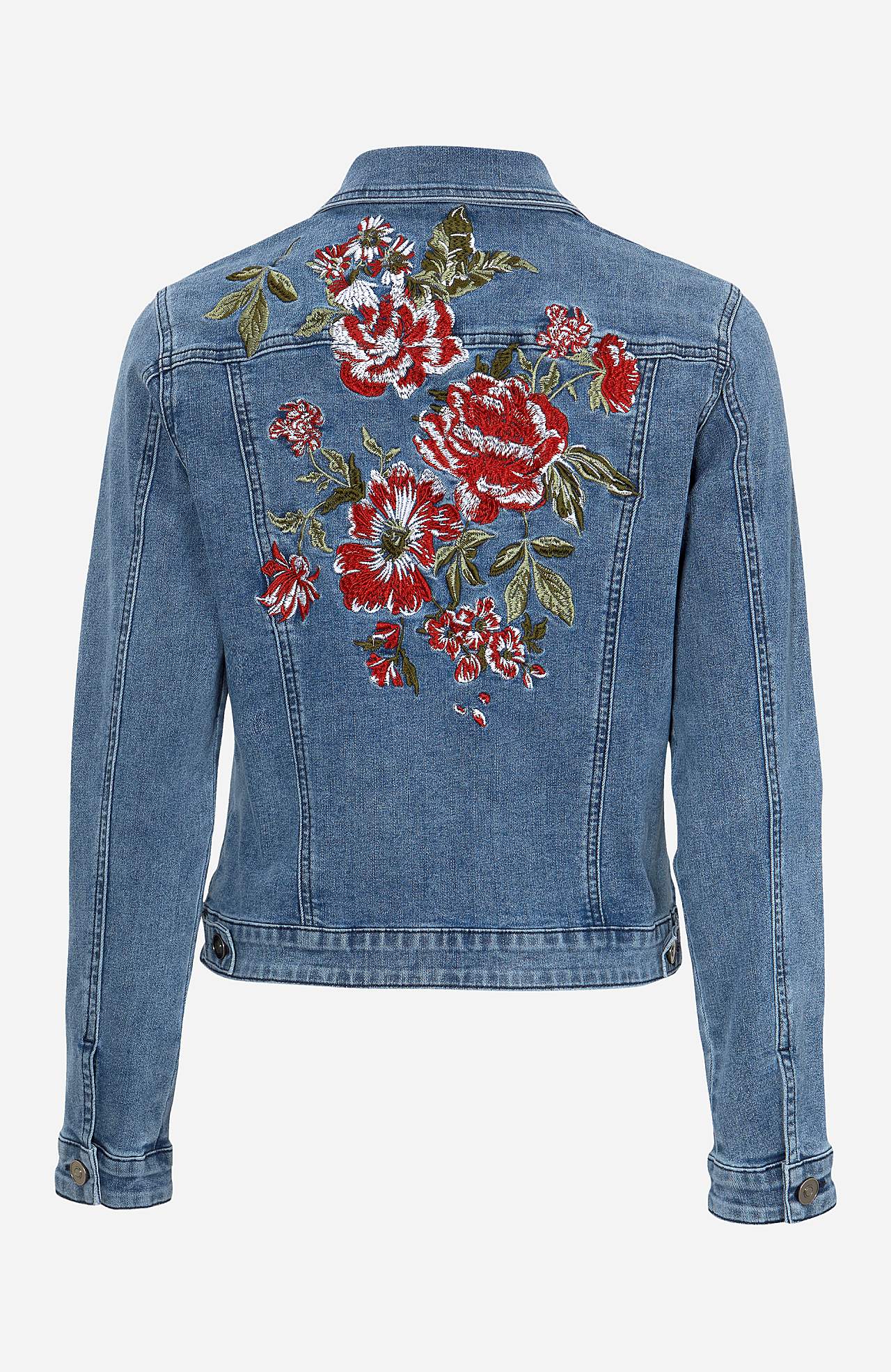 Denim jacket with embroidery