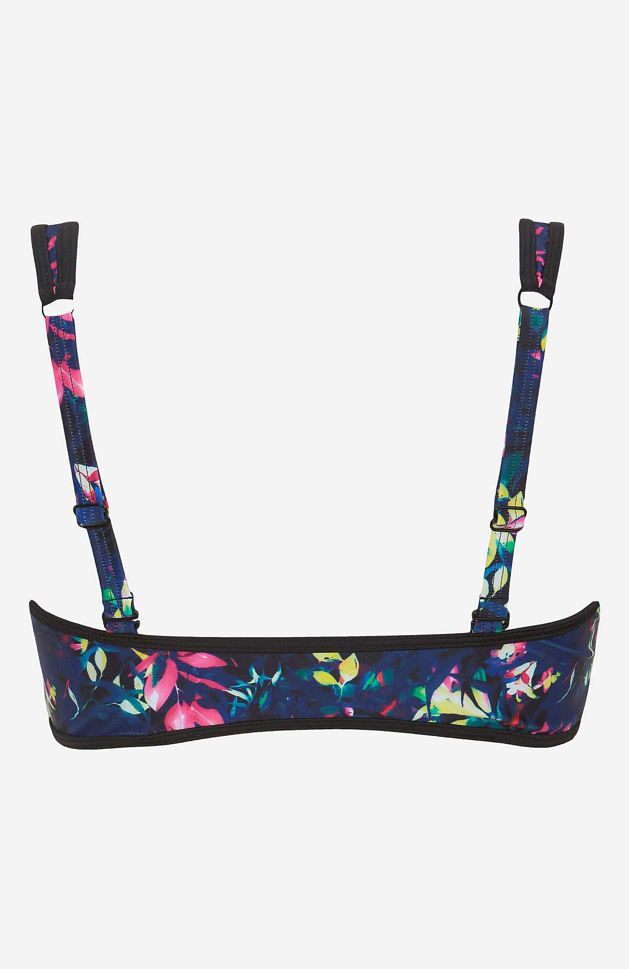 Patterned bikini bra