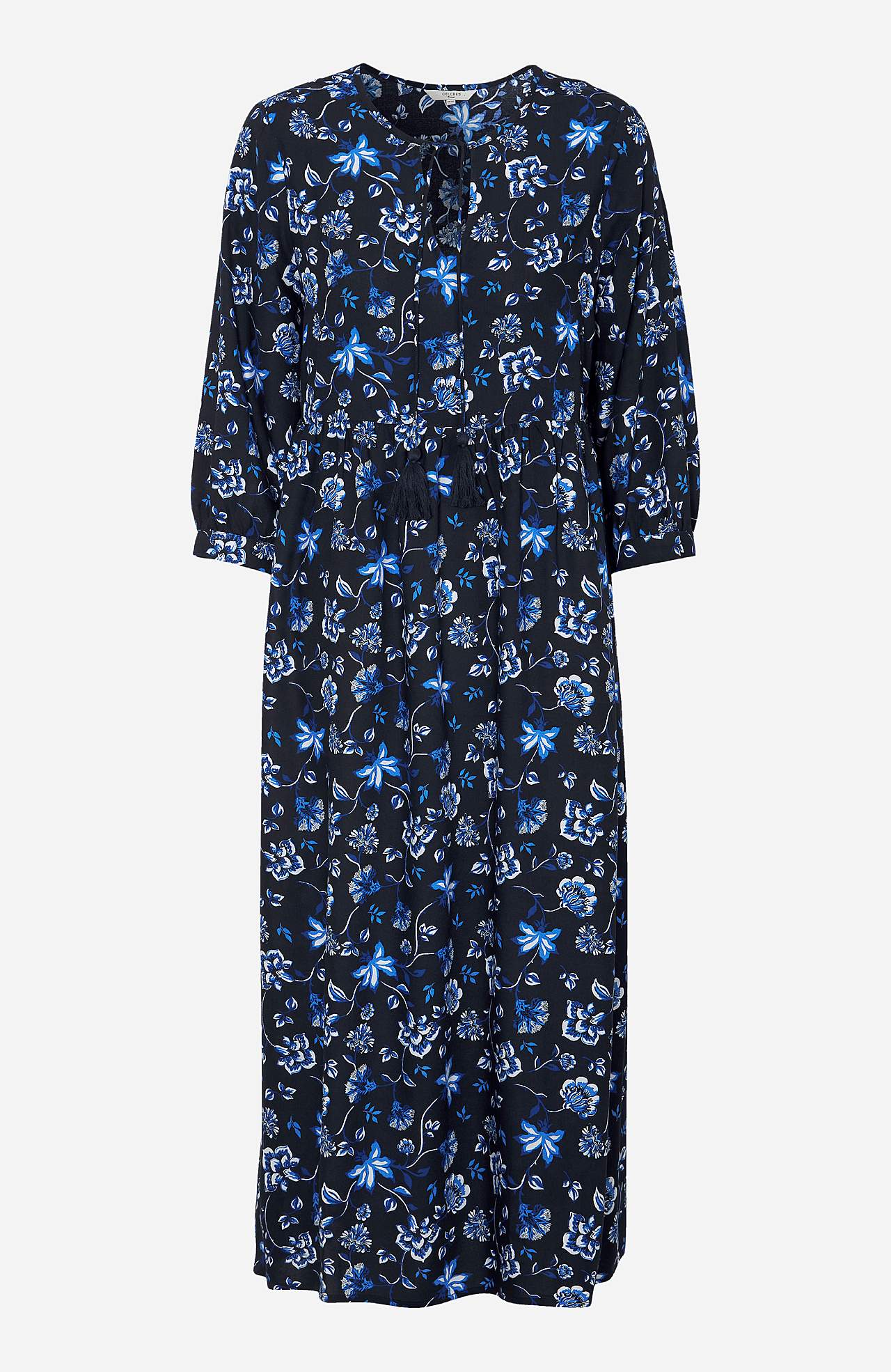Patterned viscose dress