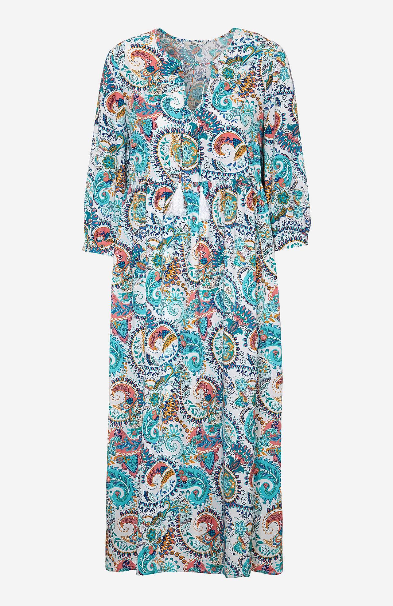 Patterned viscose dress
