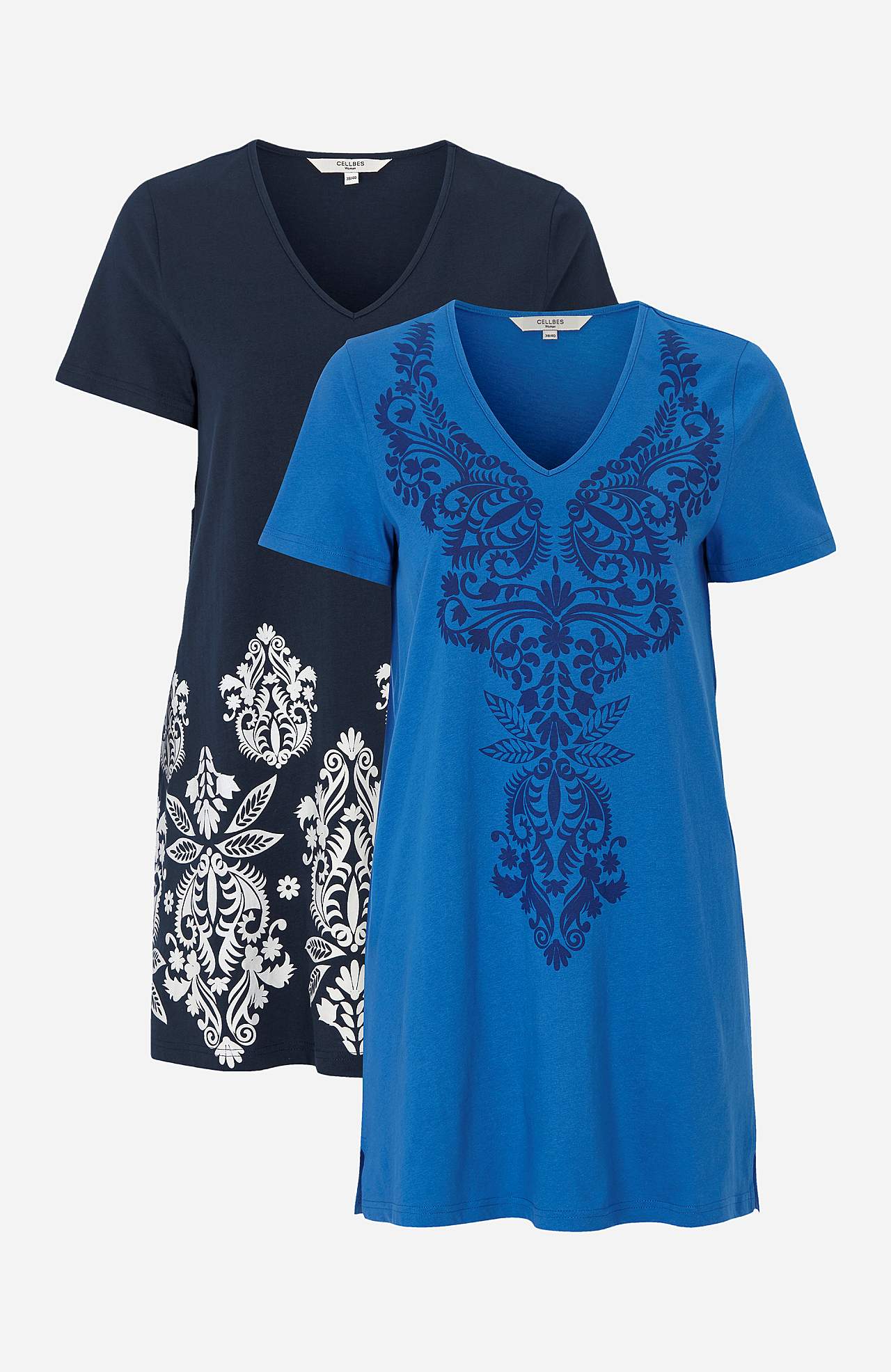 Short-sleeved jersey tuniq 2-pack