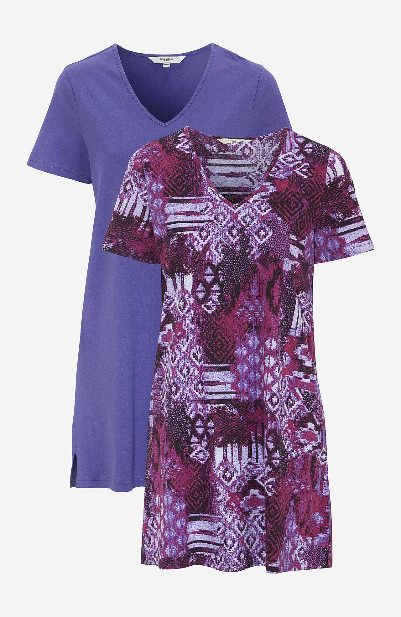 Short-sleeved jersey tuniq 2-pack