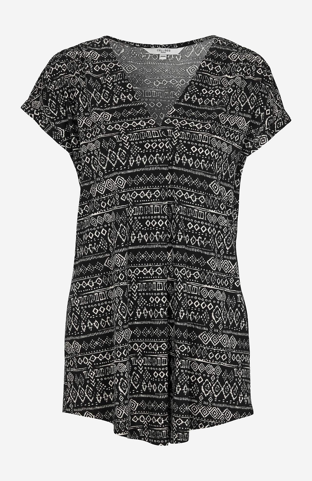 Short-sleeved jersey tuniq