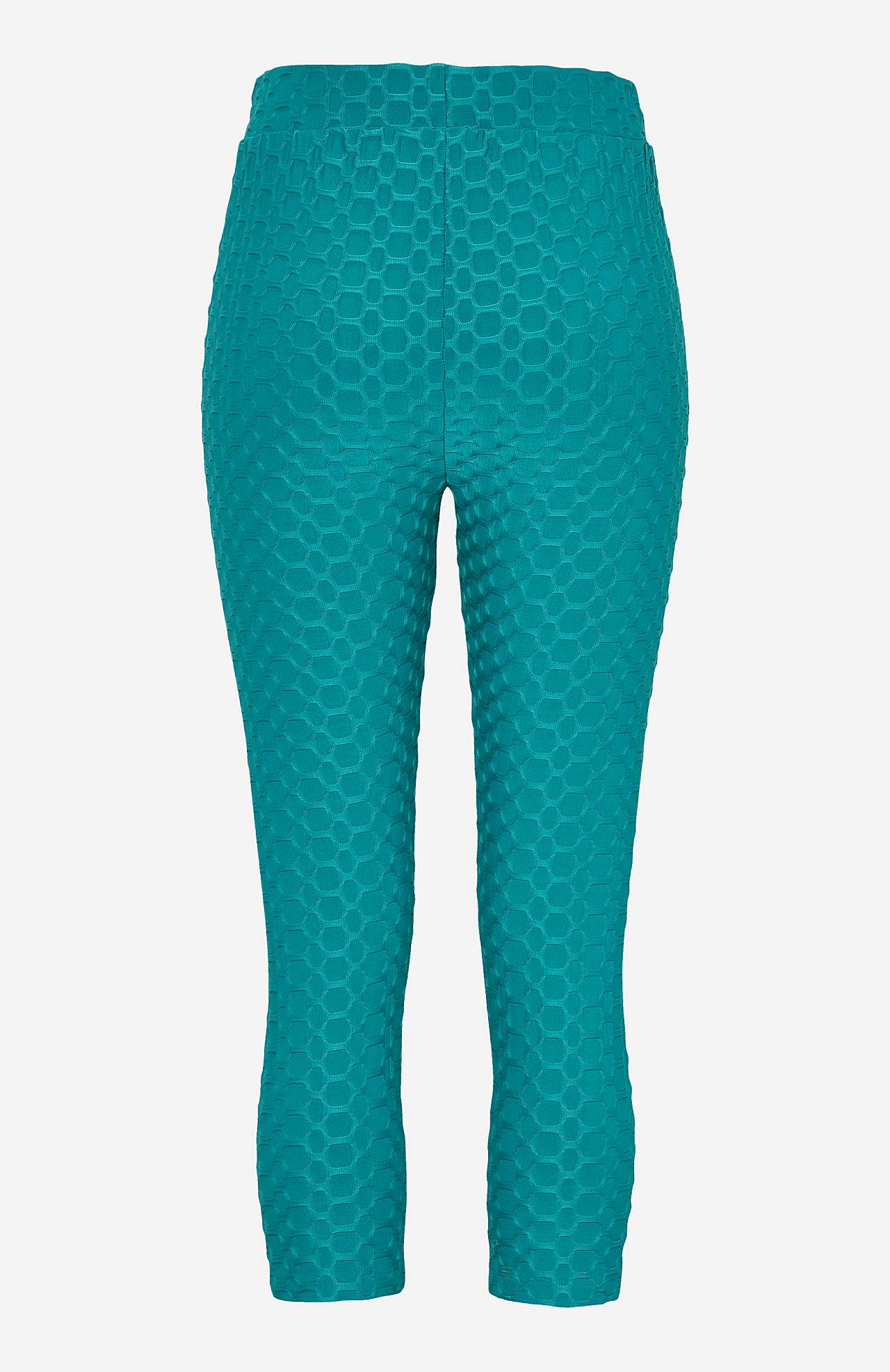 Capri leggings with structural pattern