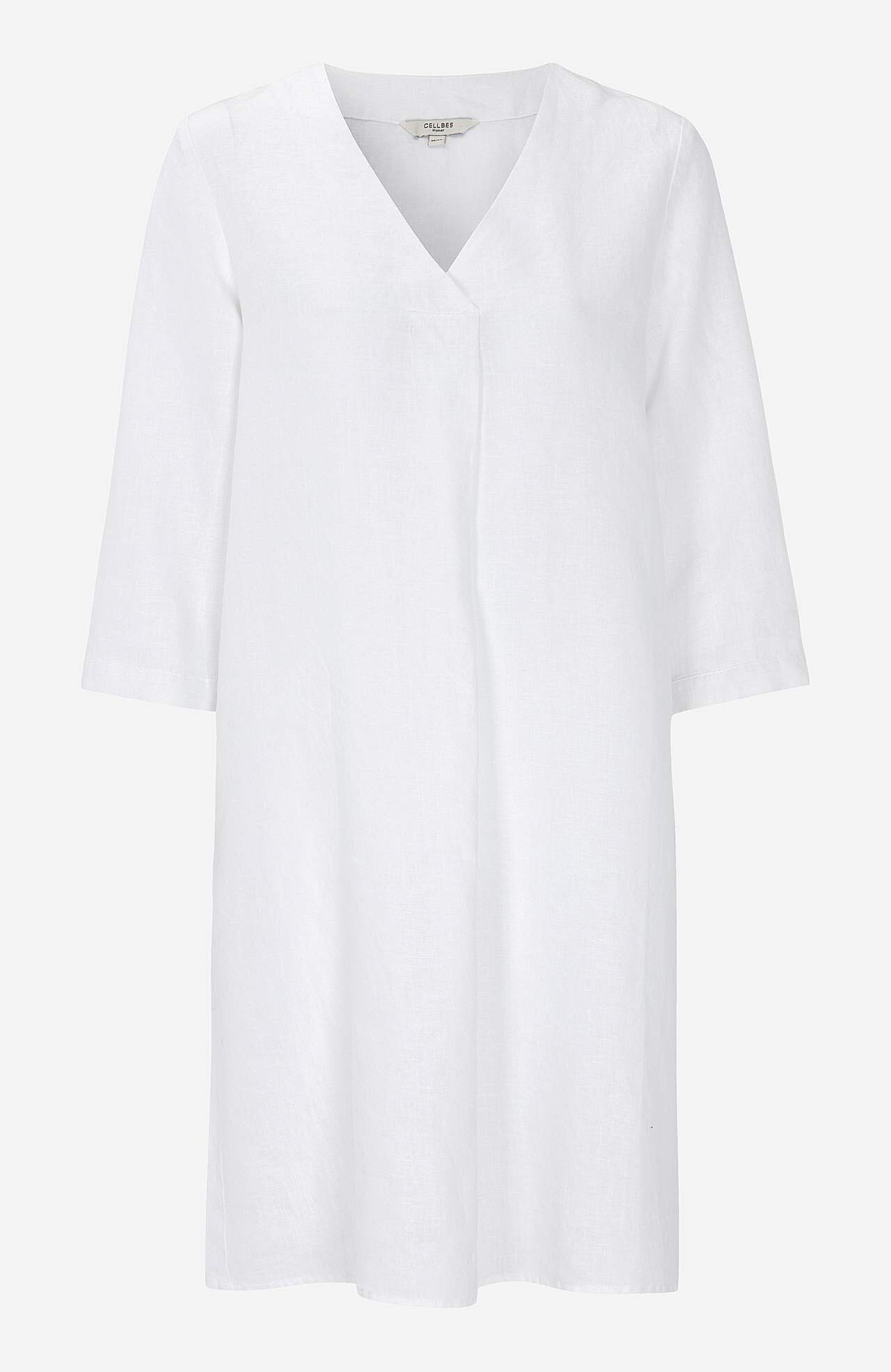 Linen Premium dress with v neckline