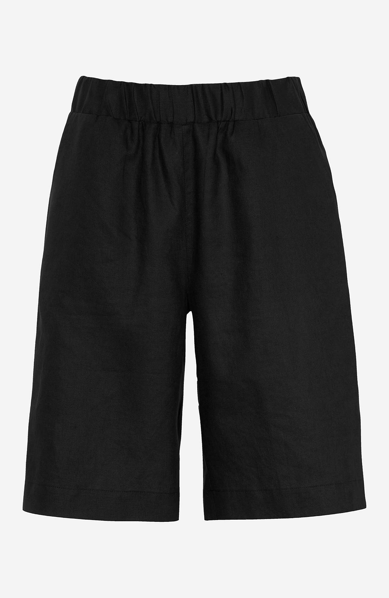 Linen Premium shorts with elastic at the waist