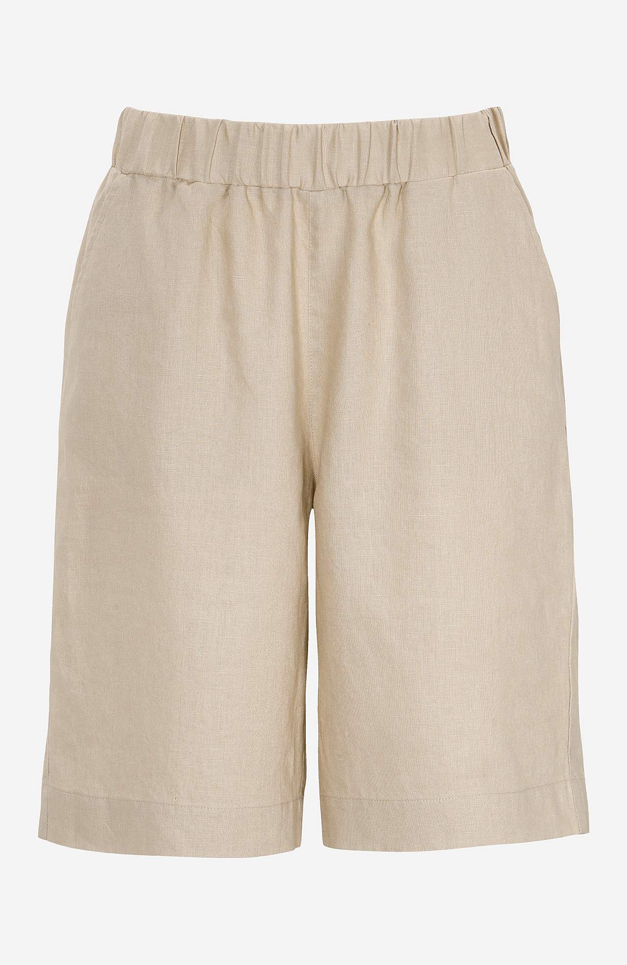 Linen Premium shorts with elastic at the waist