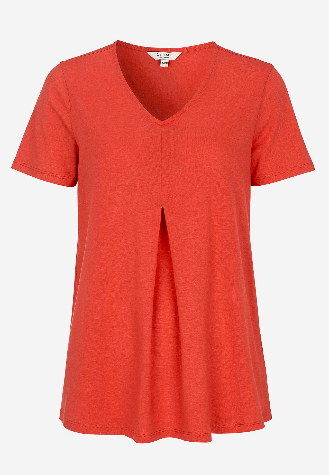 V-udskåret jerseytop