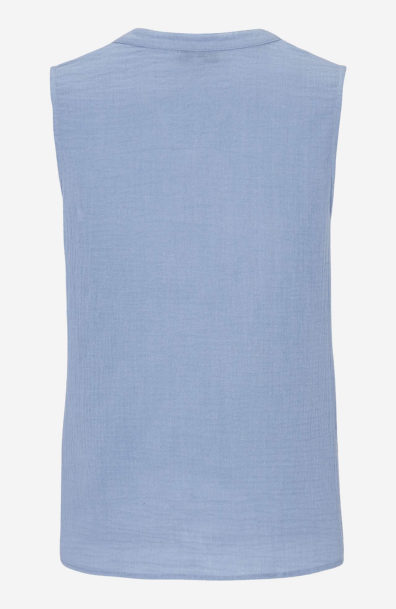 Sleeveless, crinkled blouse Patricia