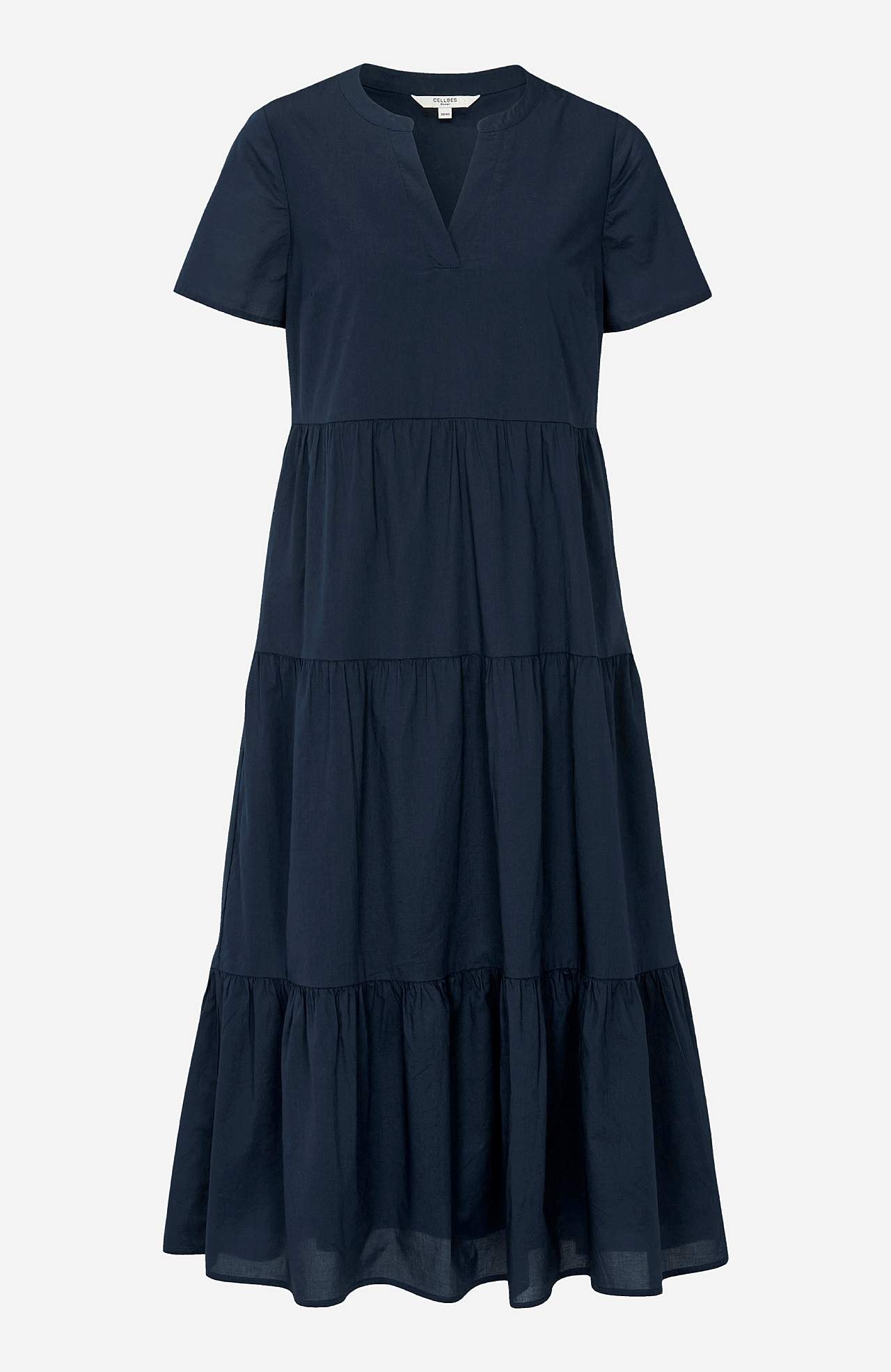 Cotton dress with flounce Asta