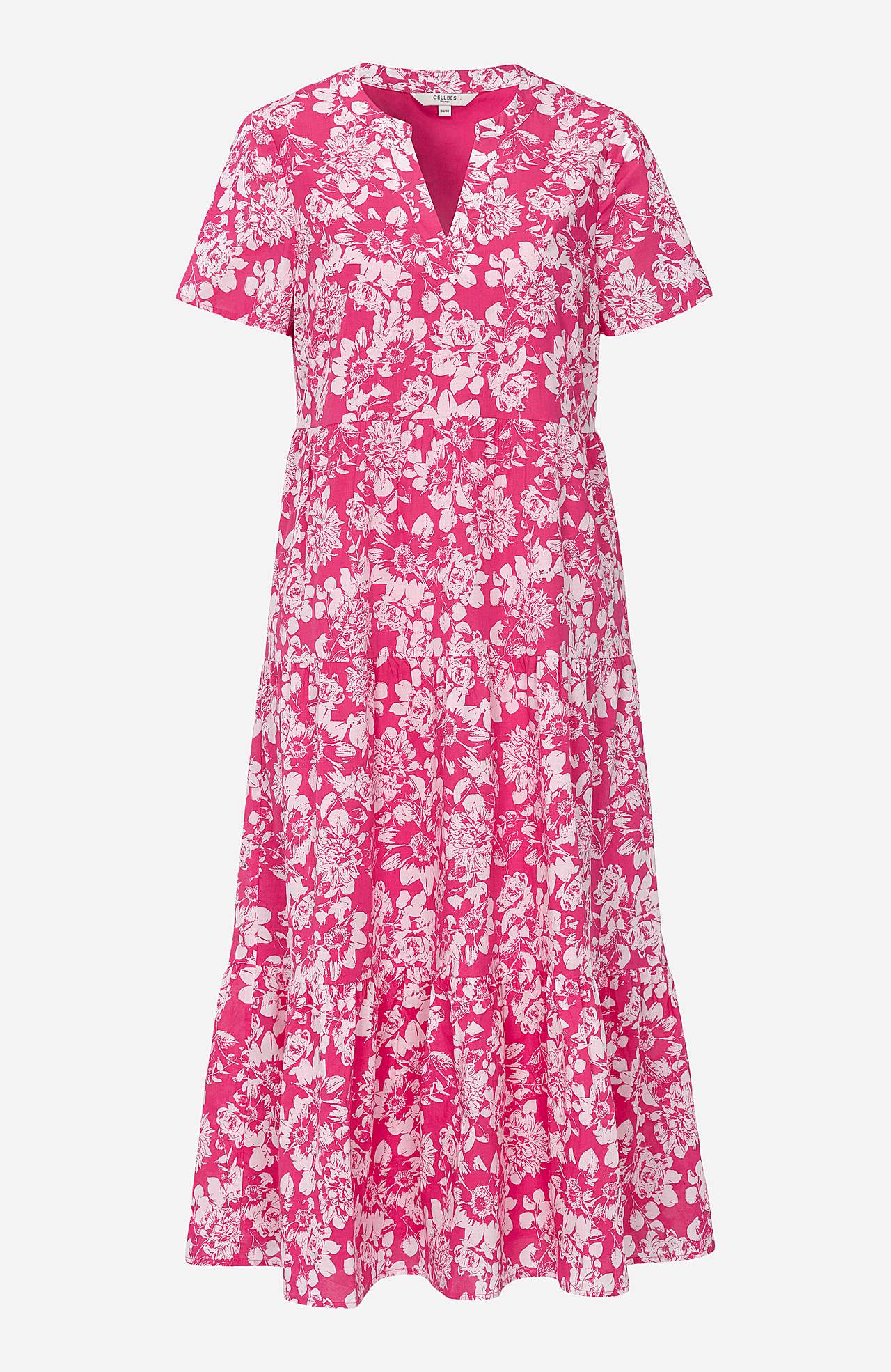 Cotton dress with flounce Asta