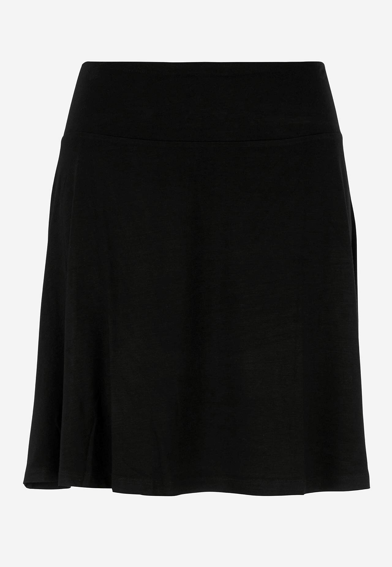A-lined jersey skirt