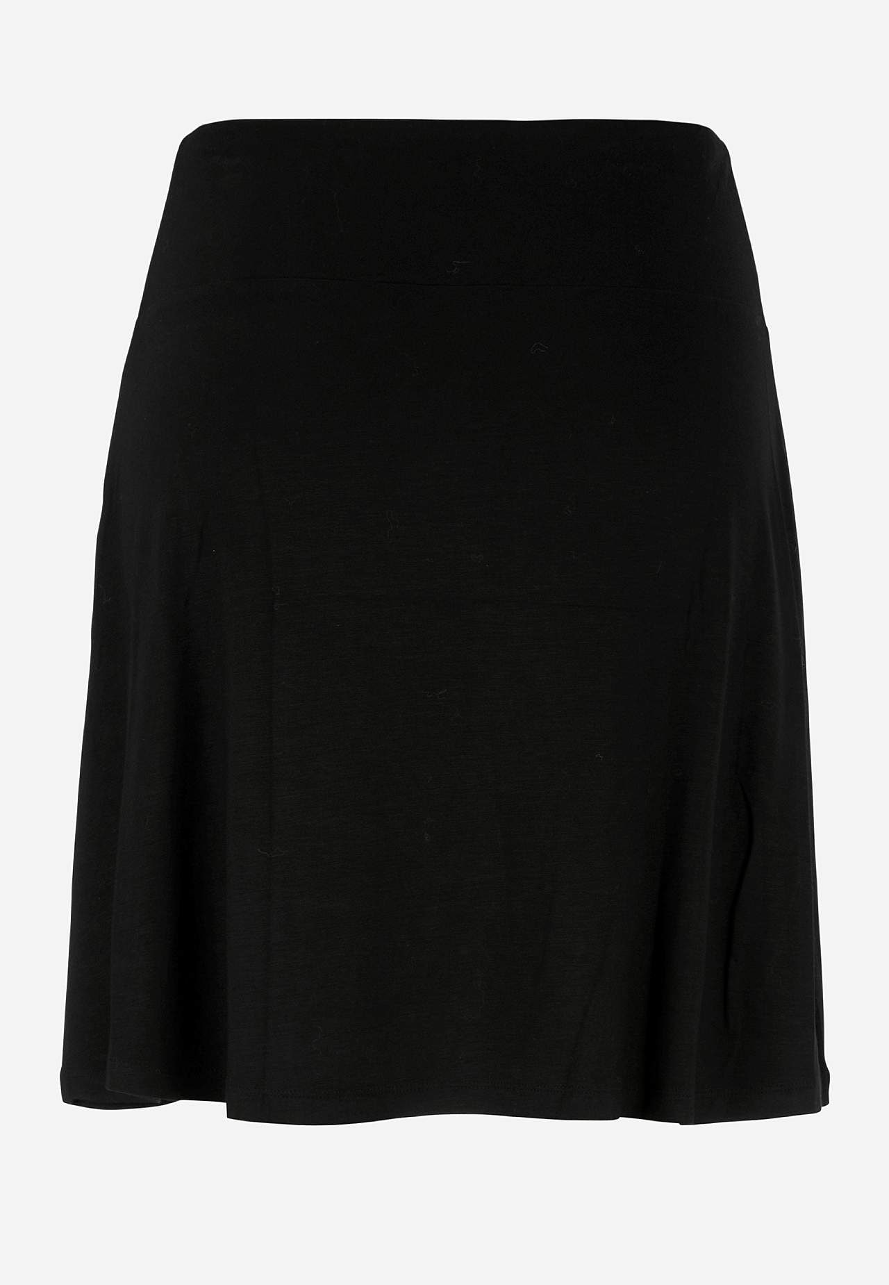 A-lined jersey skirt