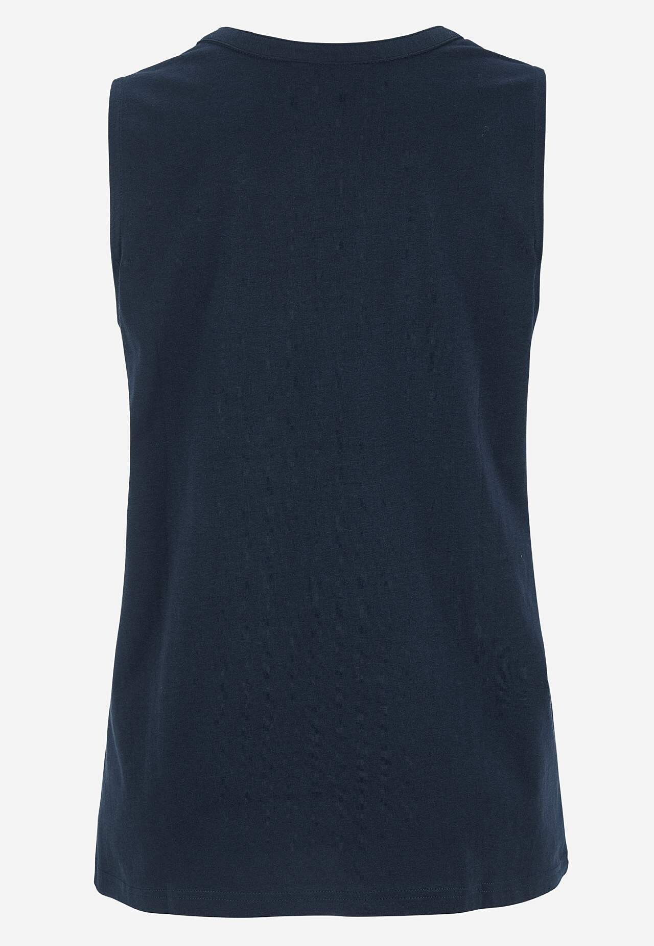 Sleeveless top in organic cotton 2-pack