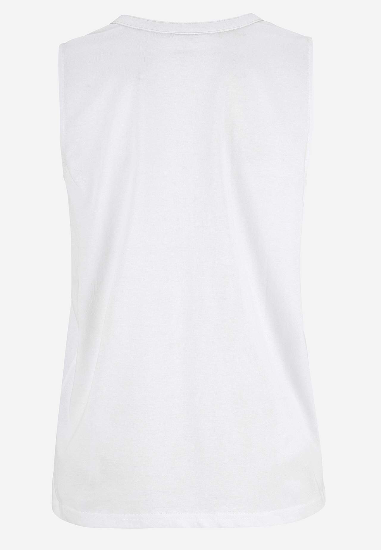 Sleeveless top in organic cotton 2-pack