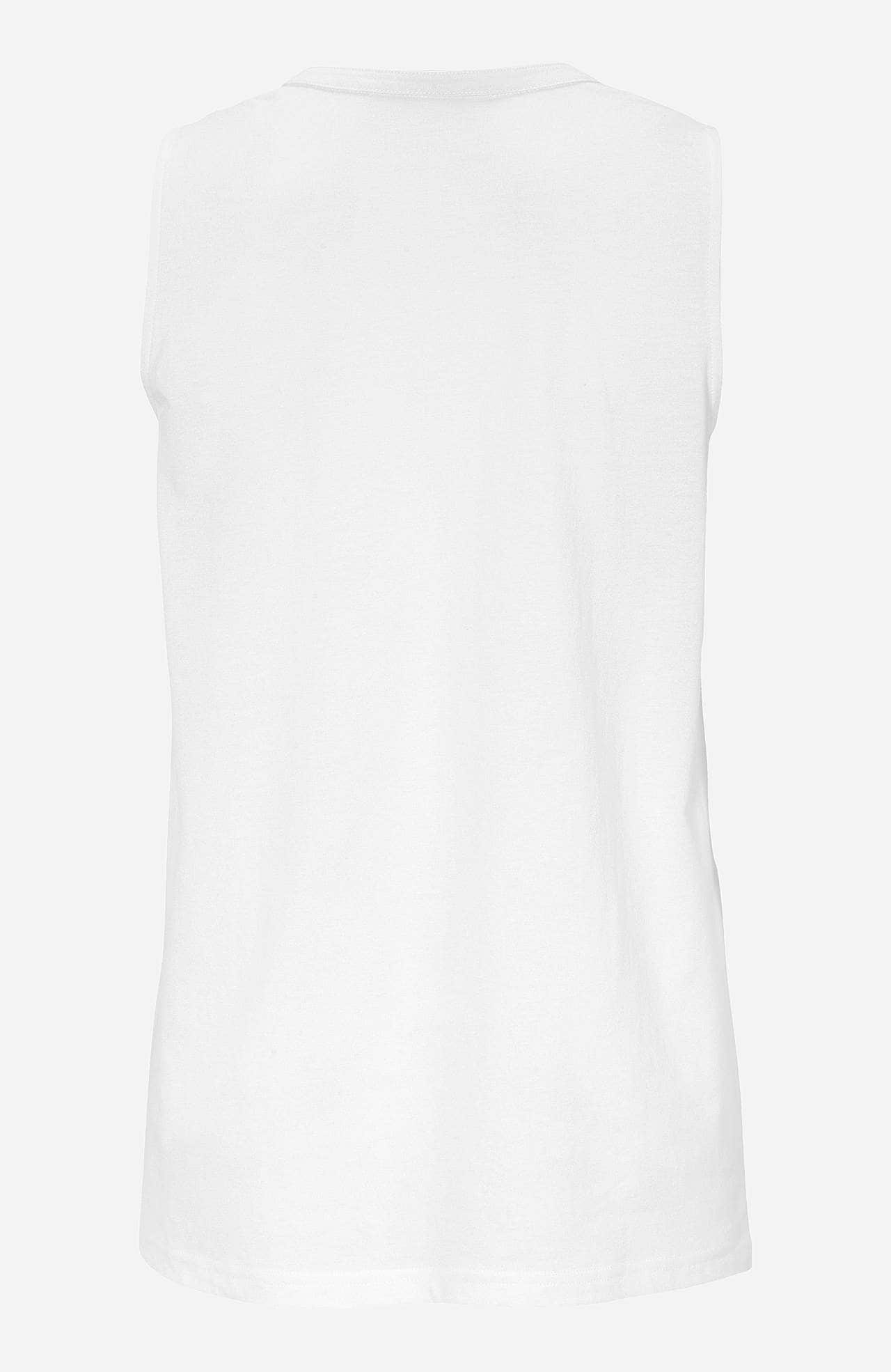 Sleeveless top in organic cotton 2-pack