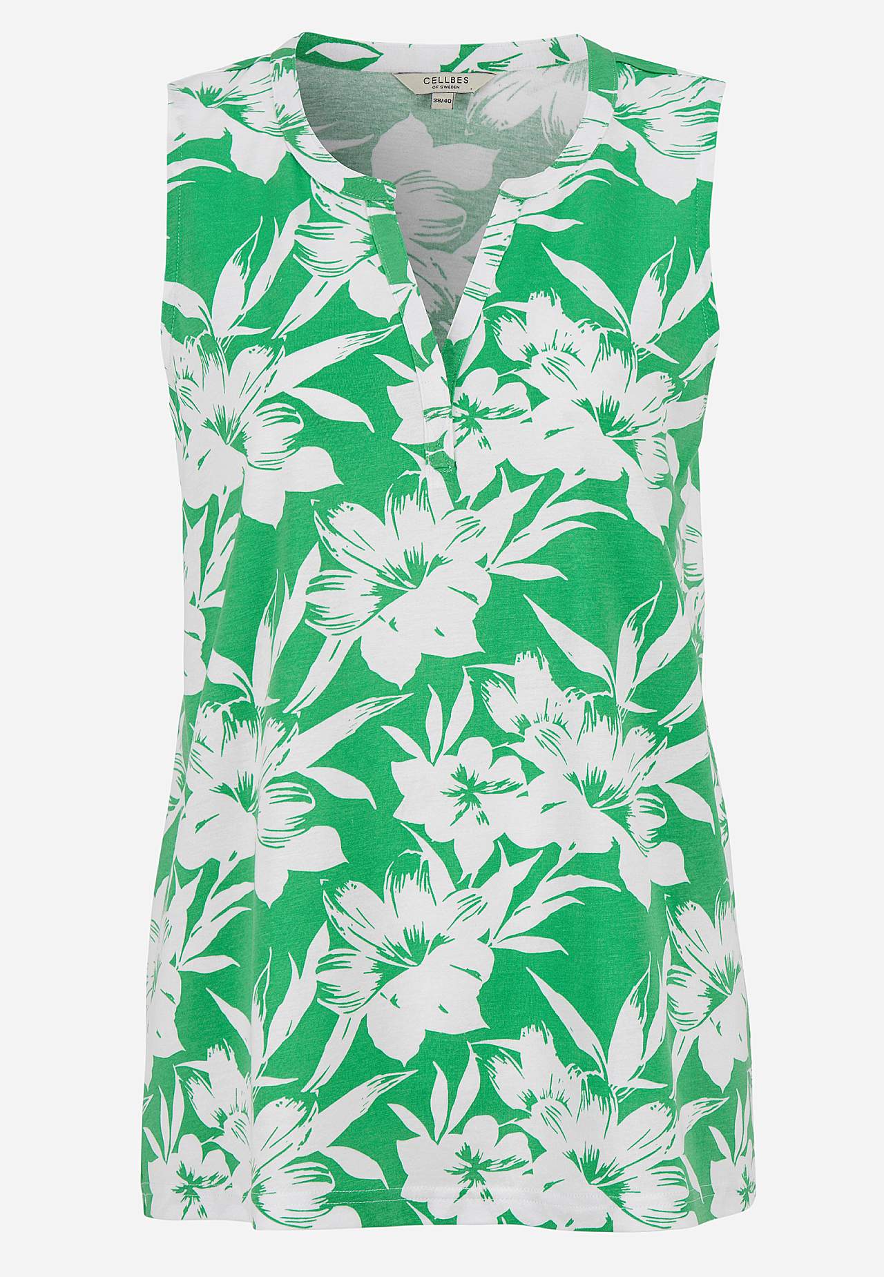 Sleeveless top in organic cotton 2-pack