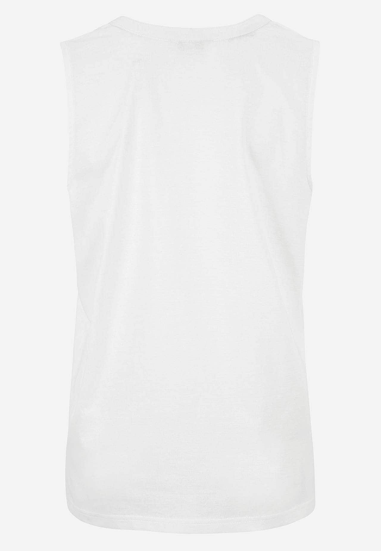 Sleeveless top in organic cotton 2-pack