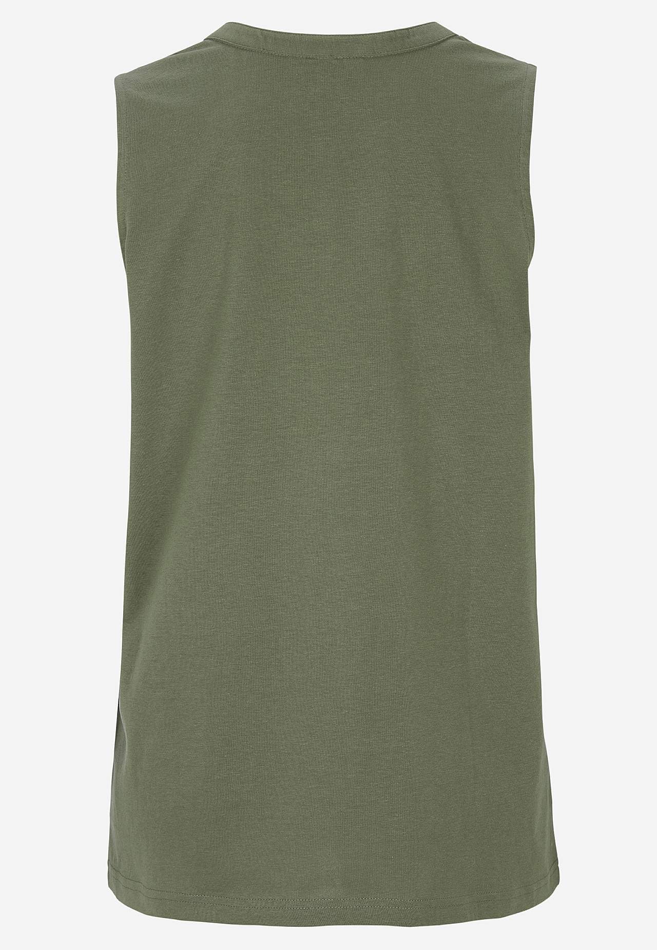 Sleeveless top in organic cotton 2-pack