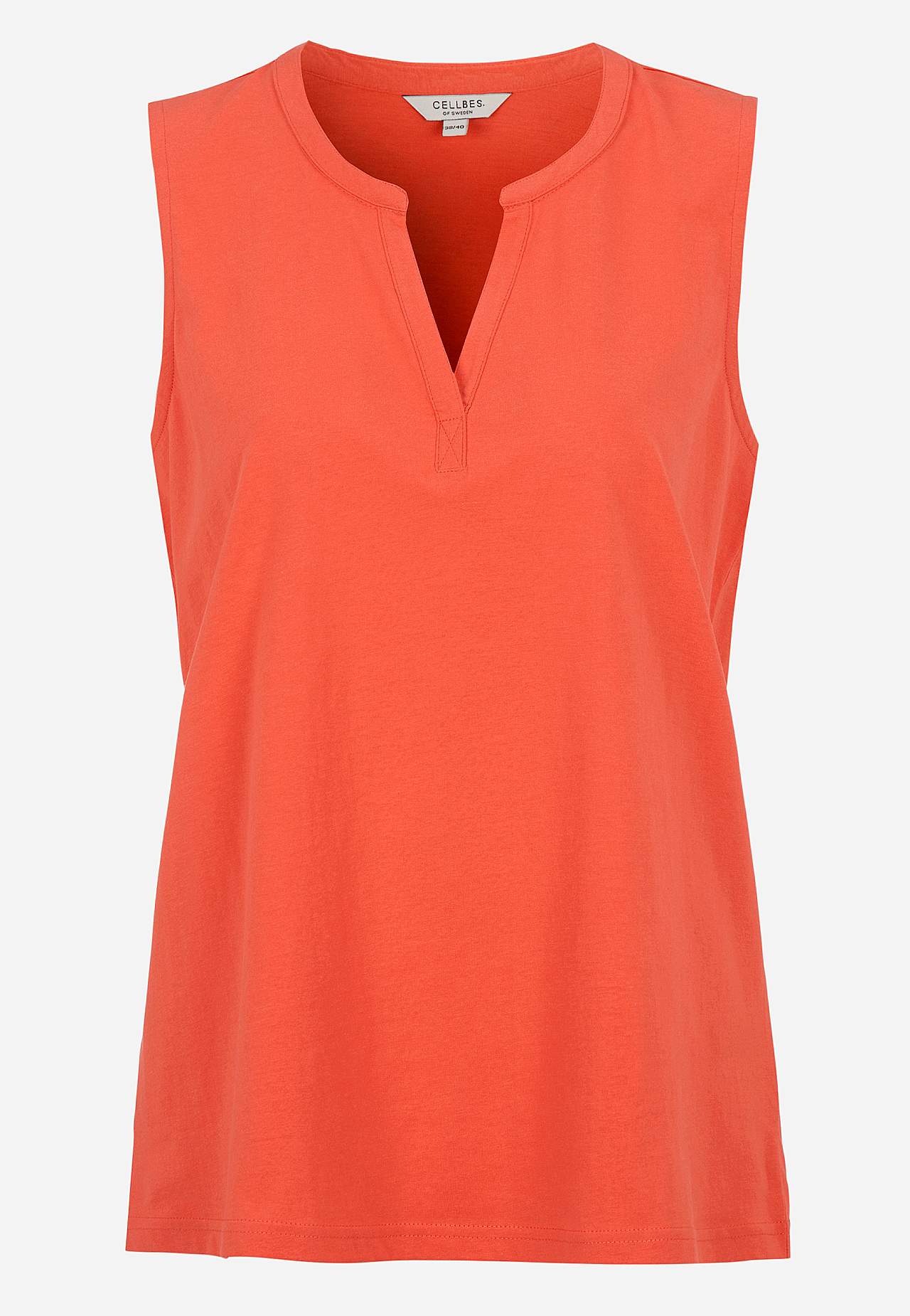 Sleeveless top in organic cotton 2-pack