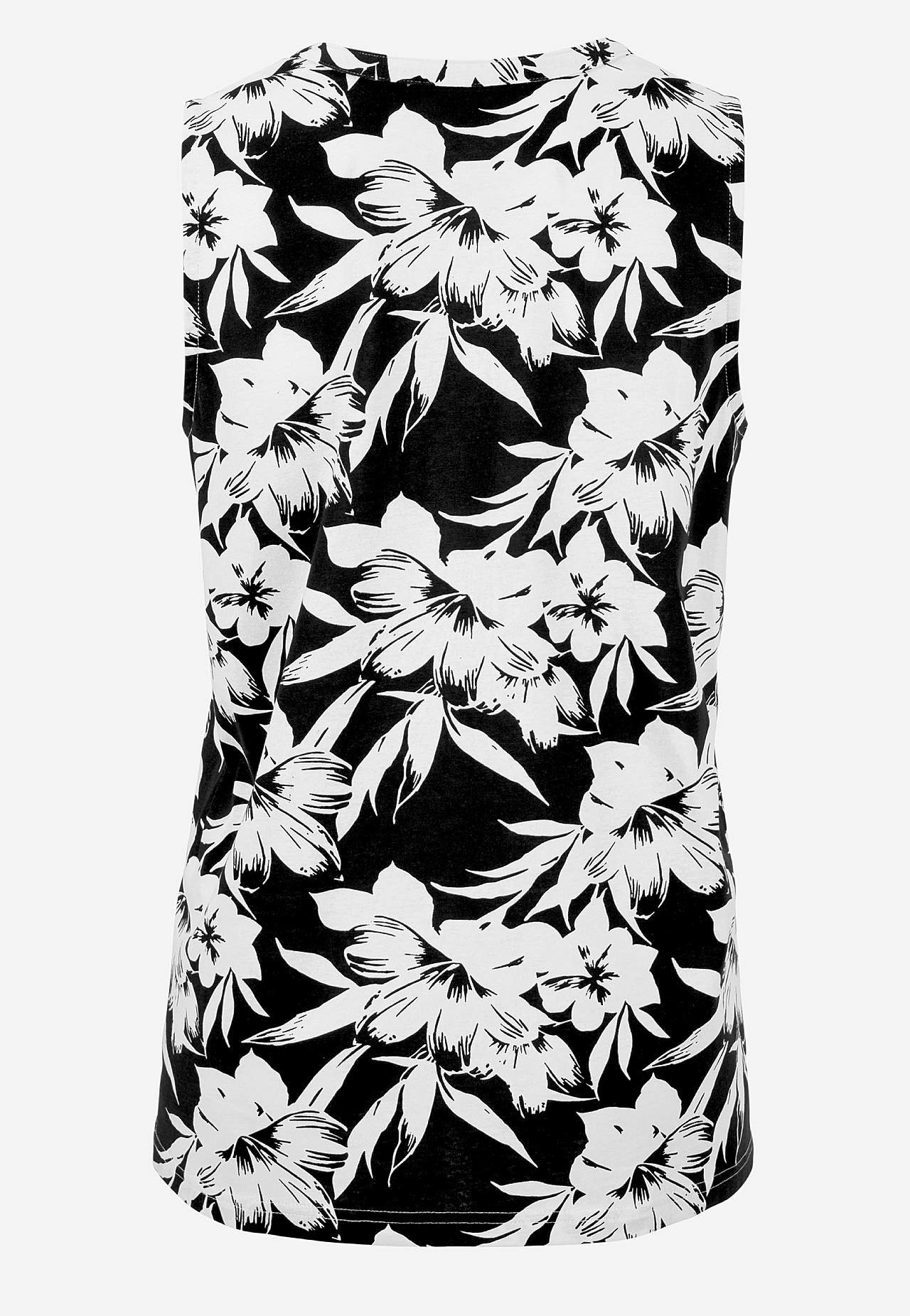 Sleeveless top in organic cotton 2-pack