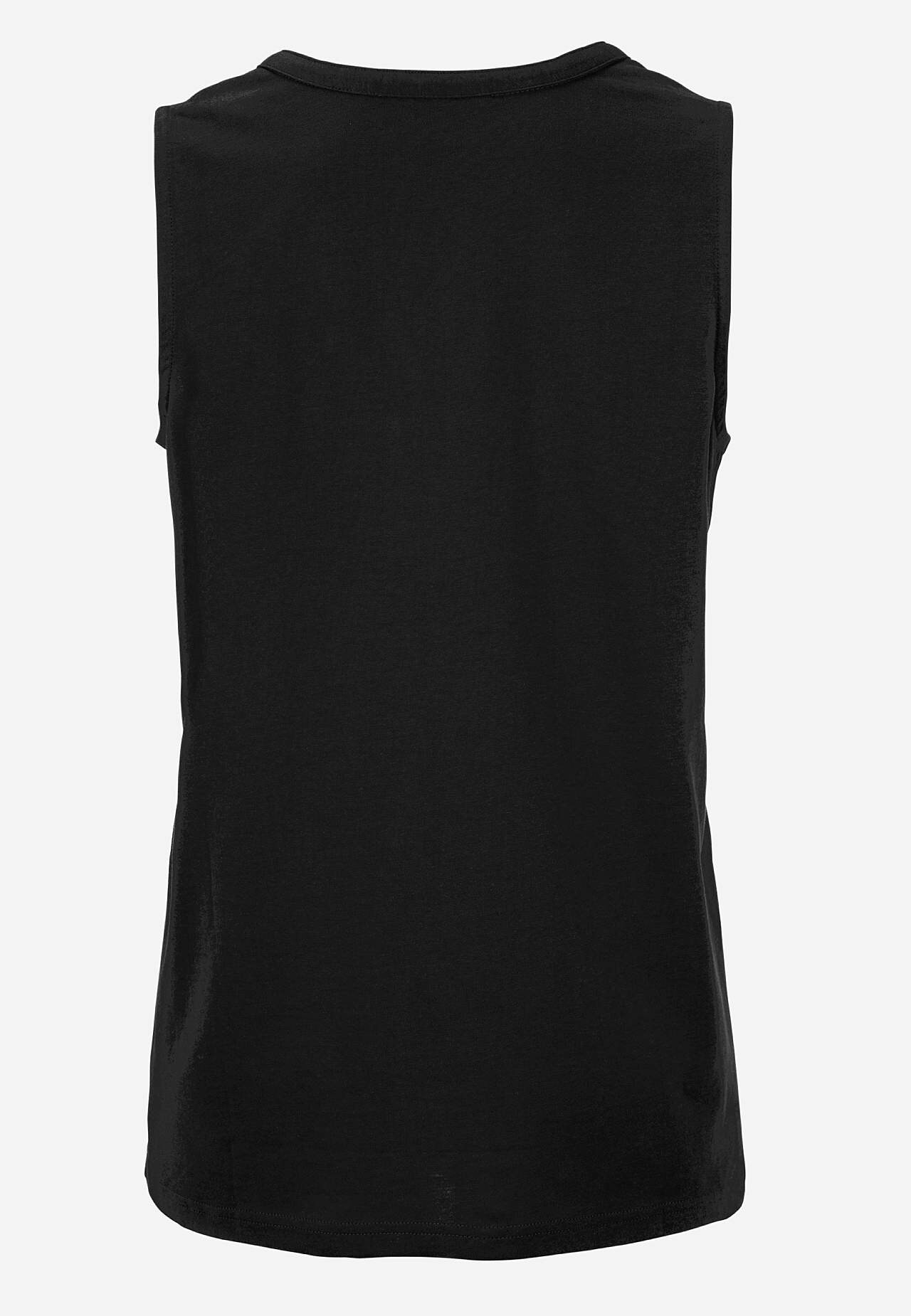 Sleeveless top in organic cotton 2-pack