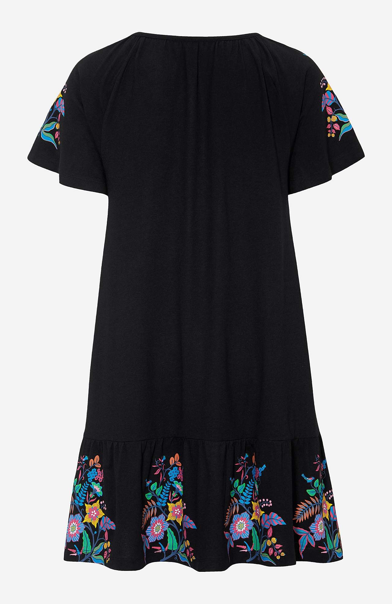 Tunic with frill at the bottom