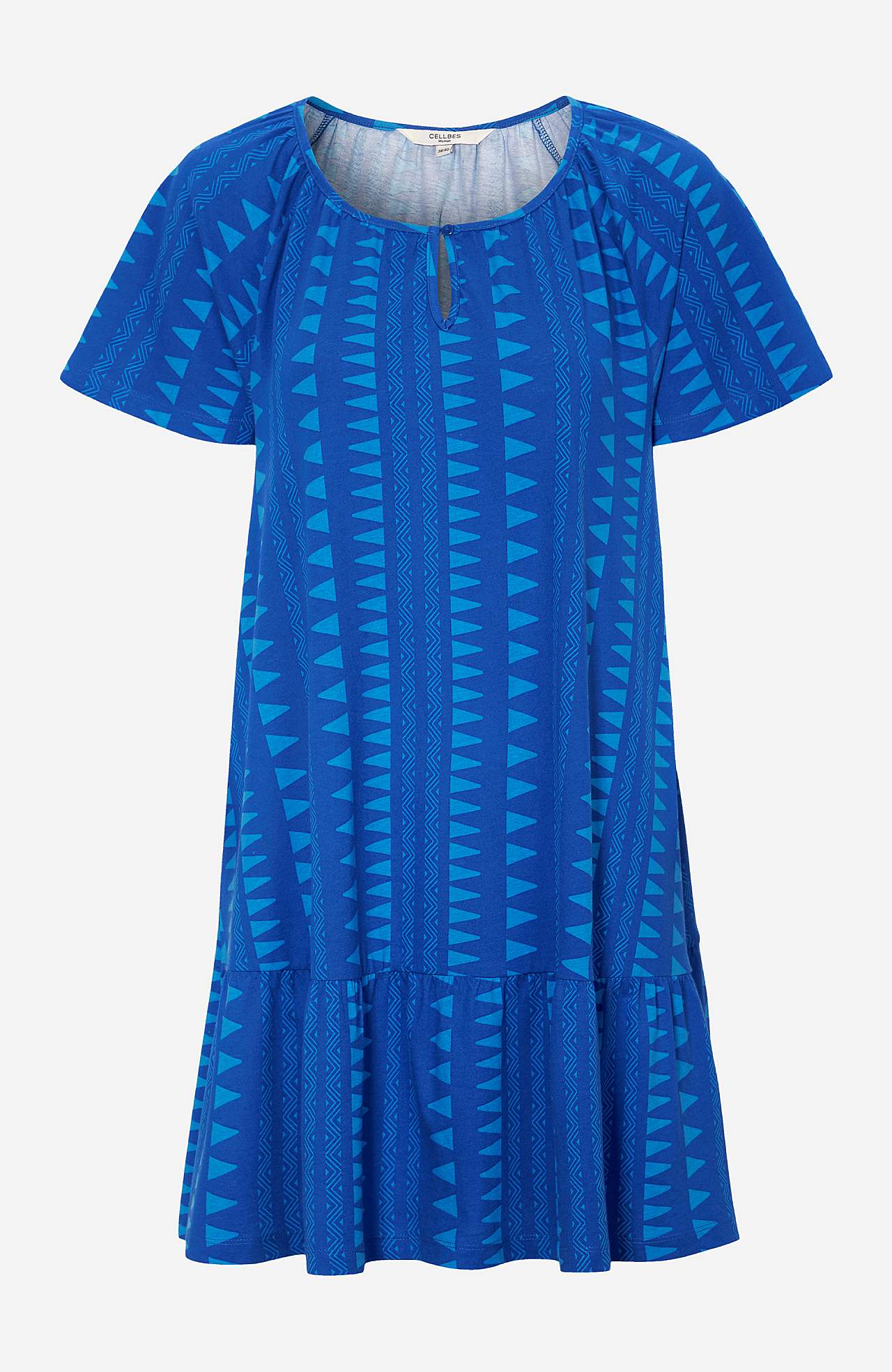Tunic with frill at the bottom