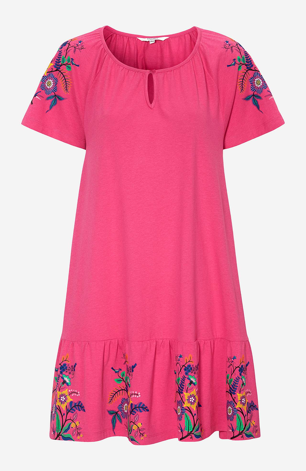 Tunic with frill at the bottom