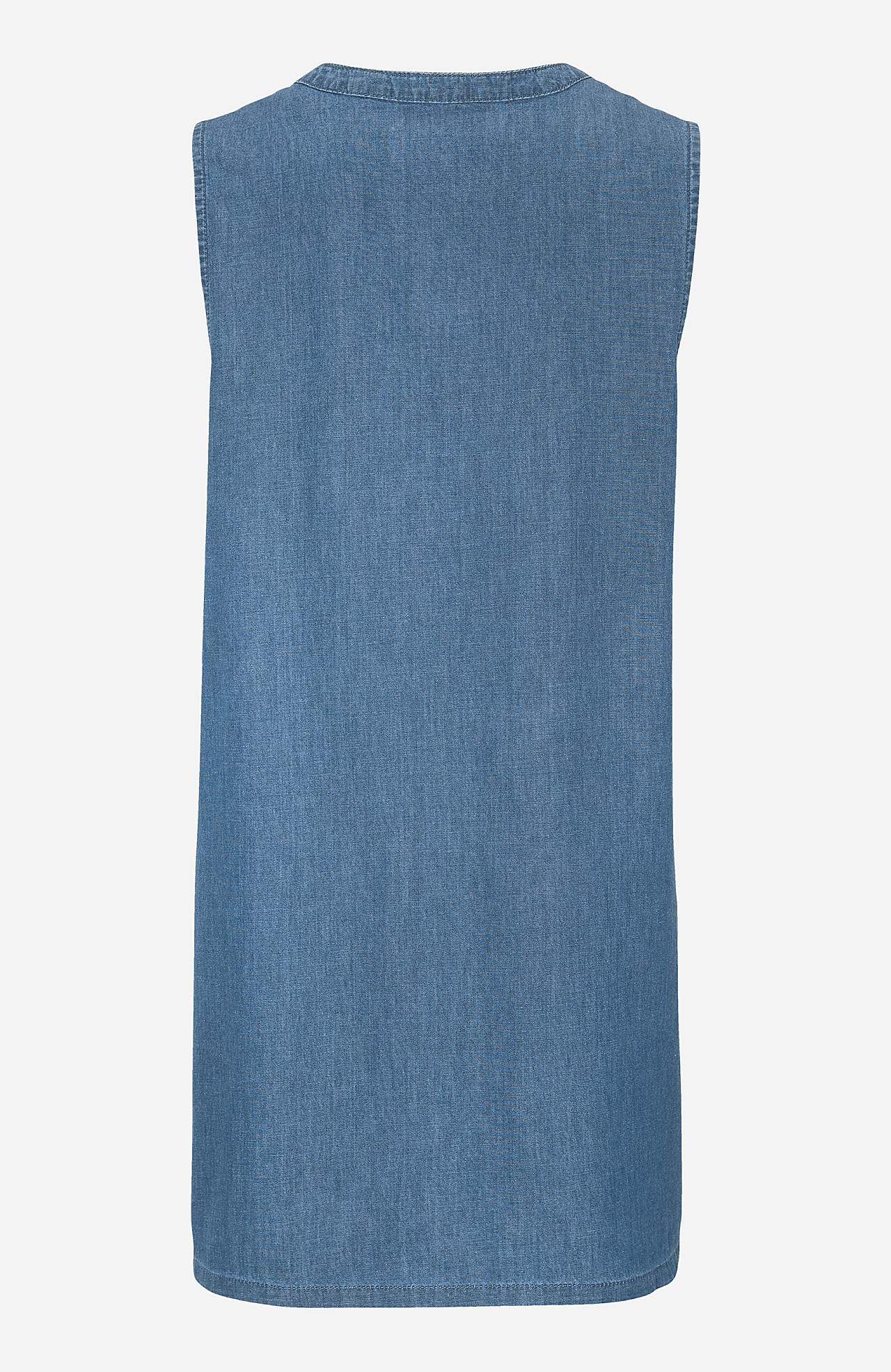 Sleeveless denim tunic