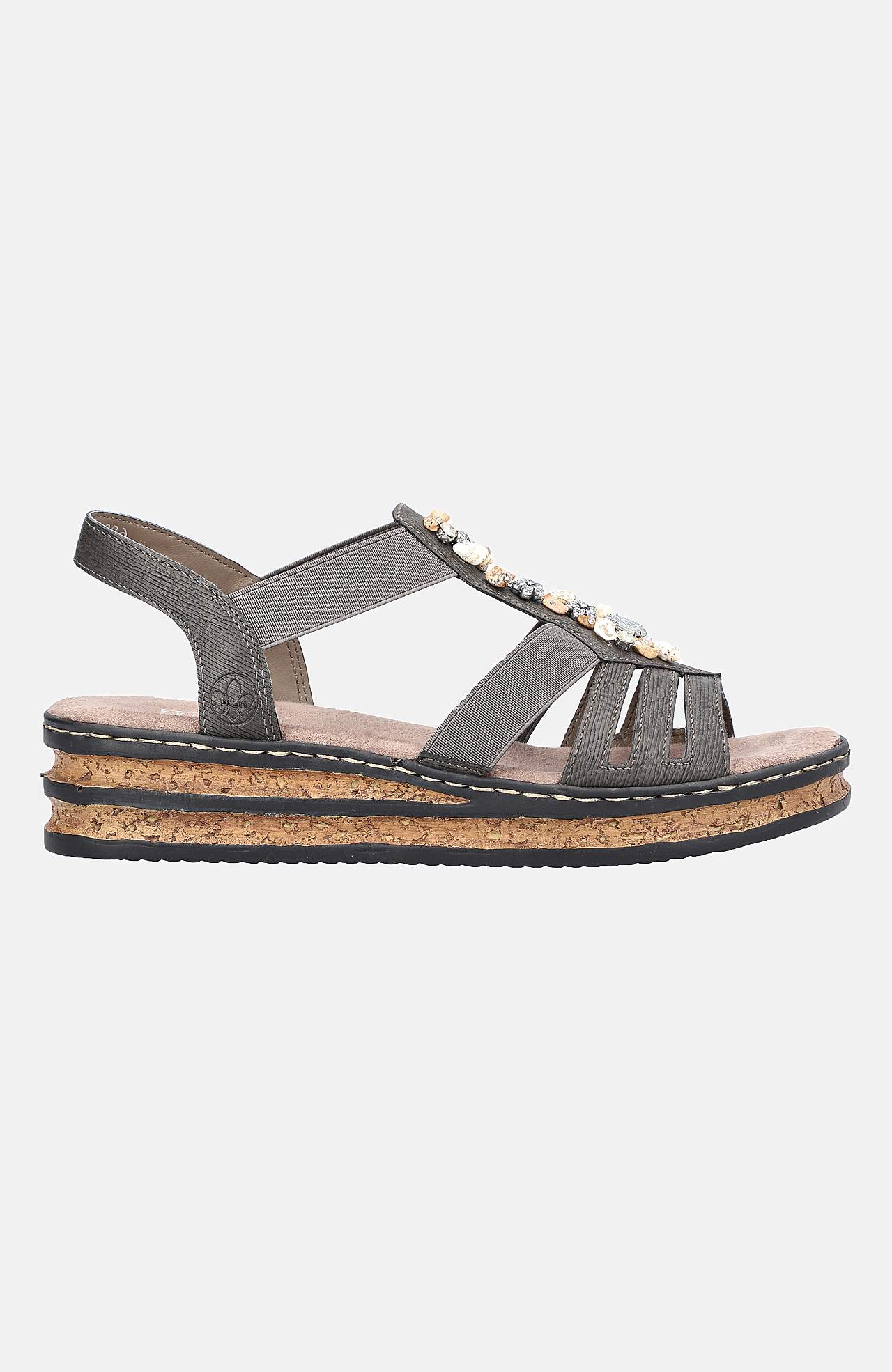Sandal med resårremmar