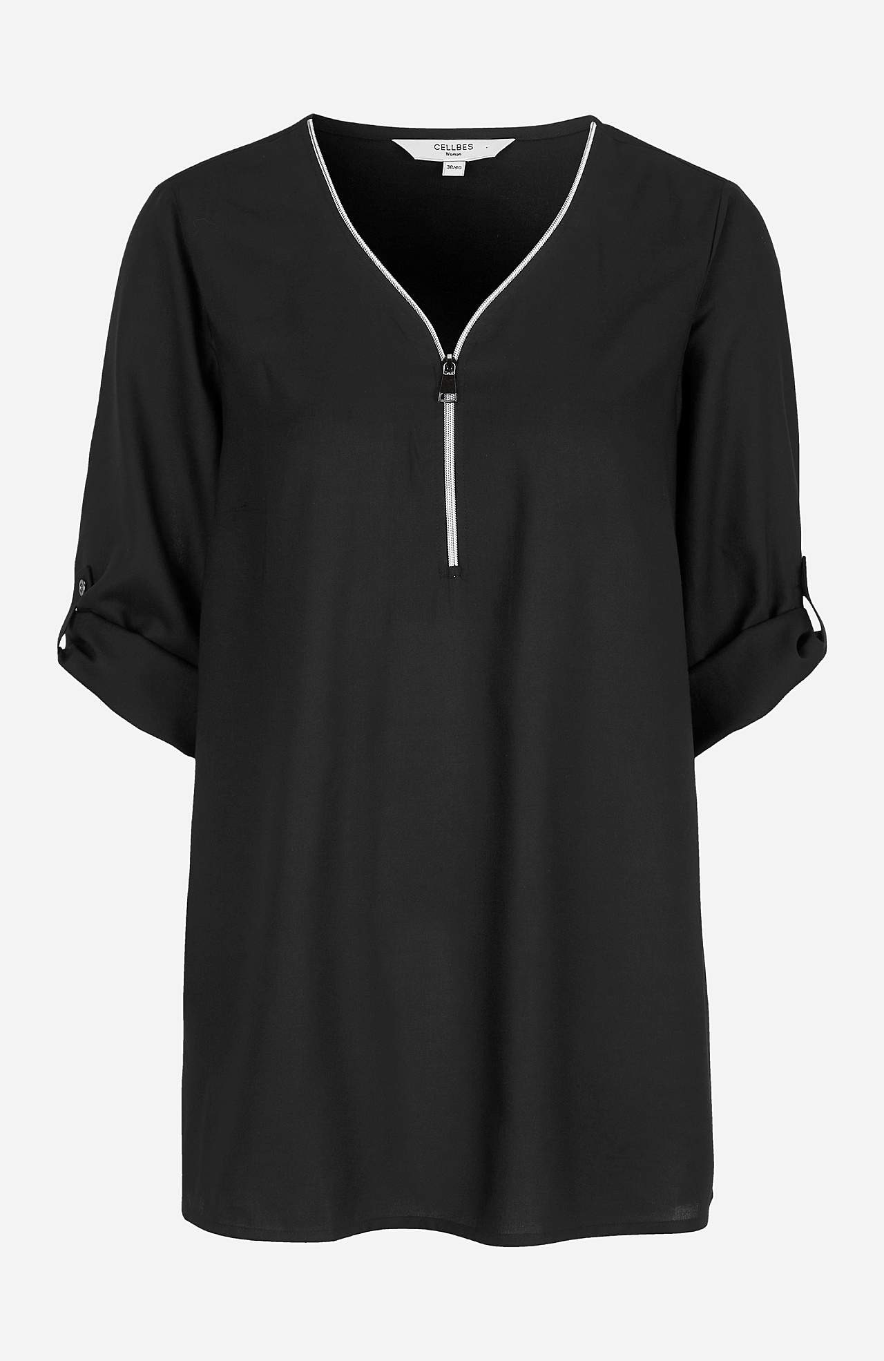 V-neck tunic in two lengths