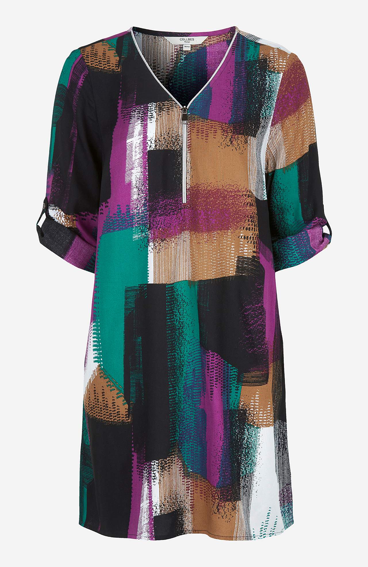 V-neck tunic in two lengths
