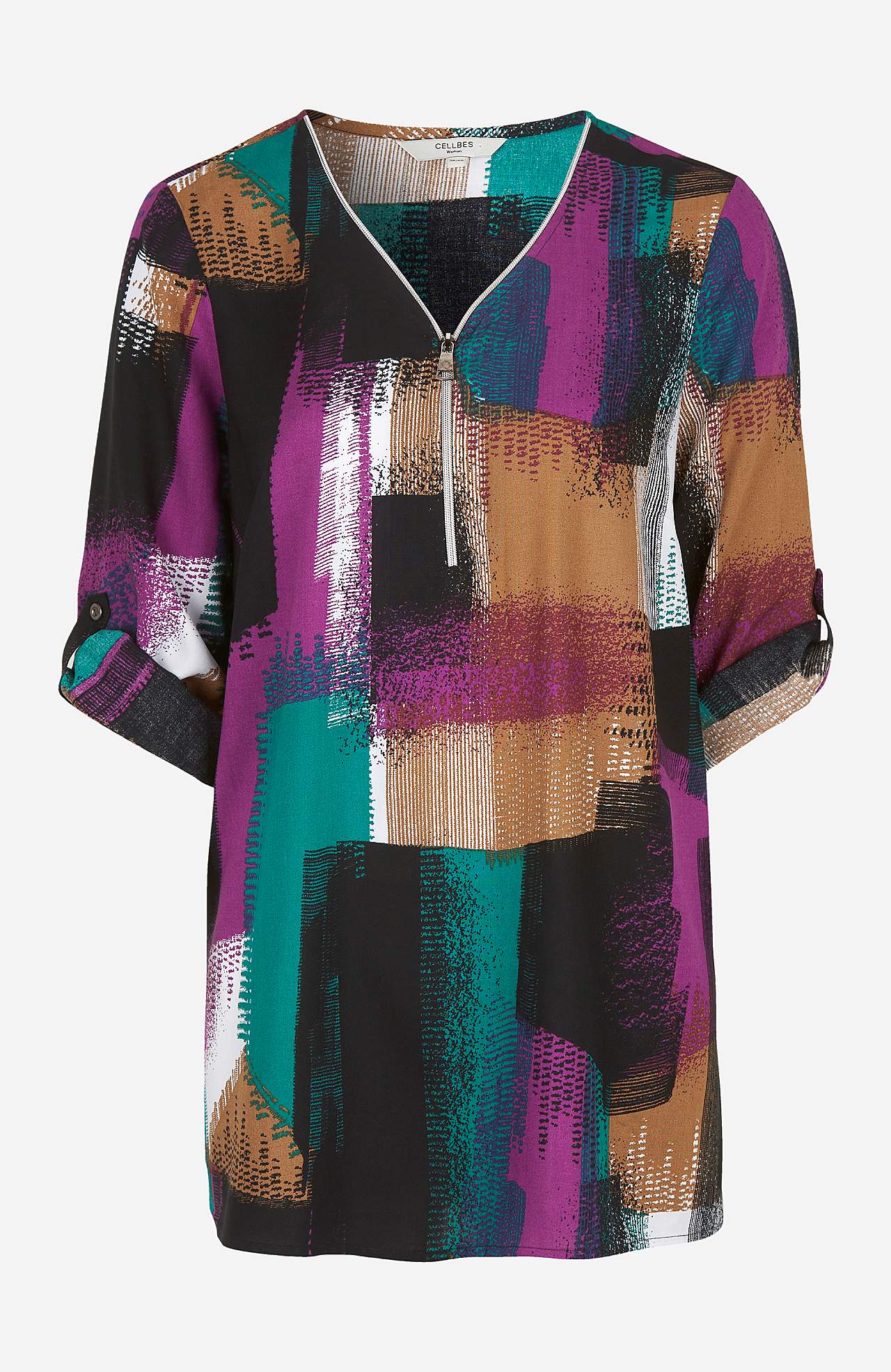 V-neck tunic in two lengths